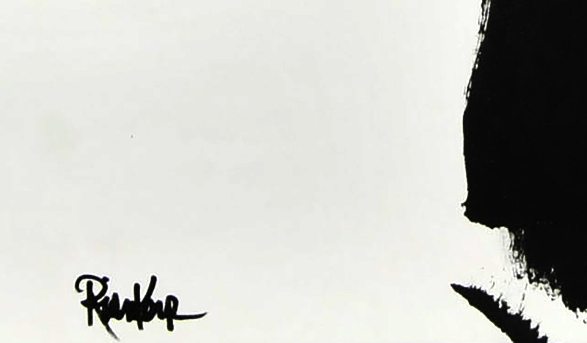 Robbie Kemper Original Acrylic on Canvas "Black XO"