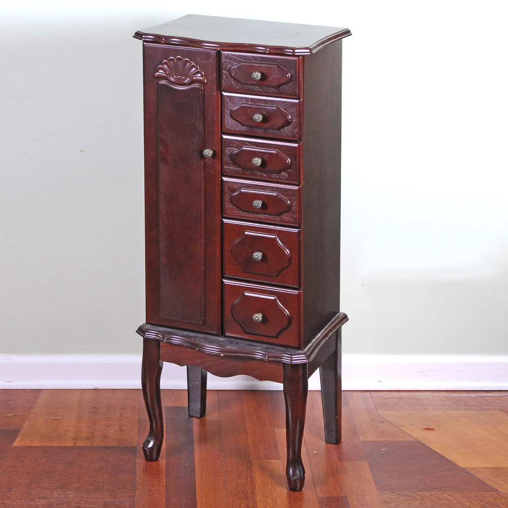 Queen Anne Style Jewelry Chest