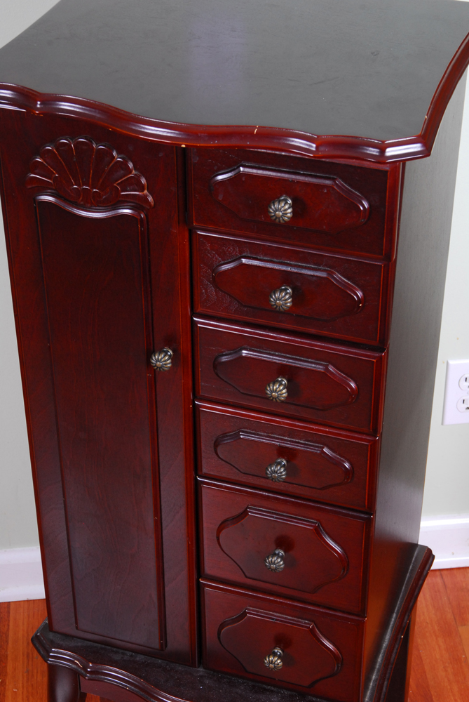 Queen Anne Style Jewelry Chest