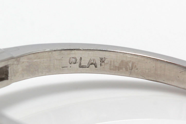 Platinum Old European Cut Diamond Ring