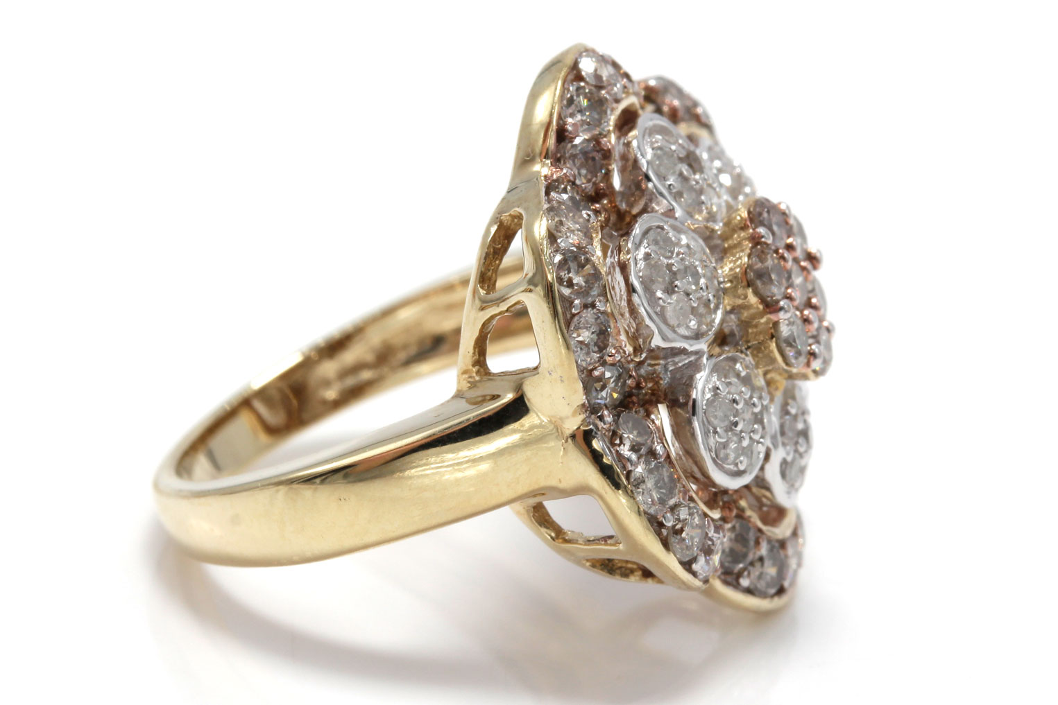 10K Yellow Gold 1.72 CTW Diamond Ring