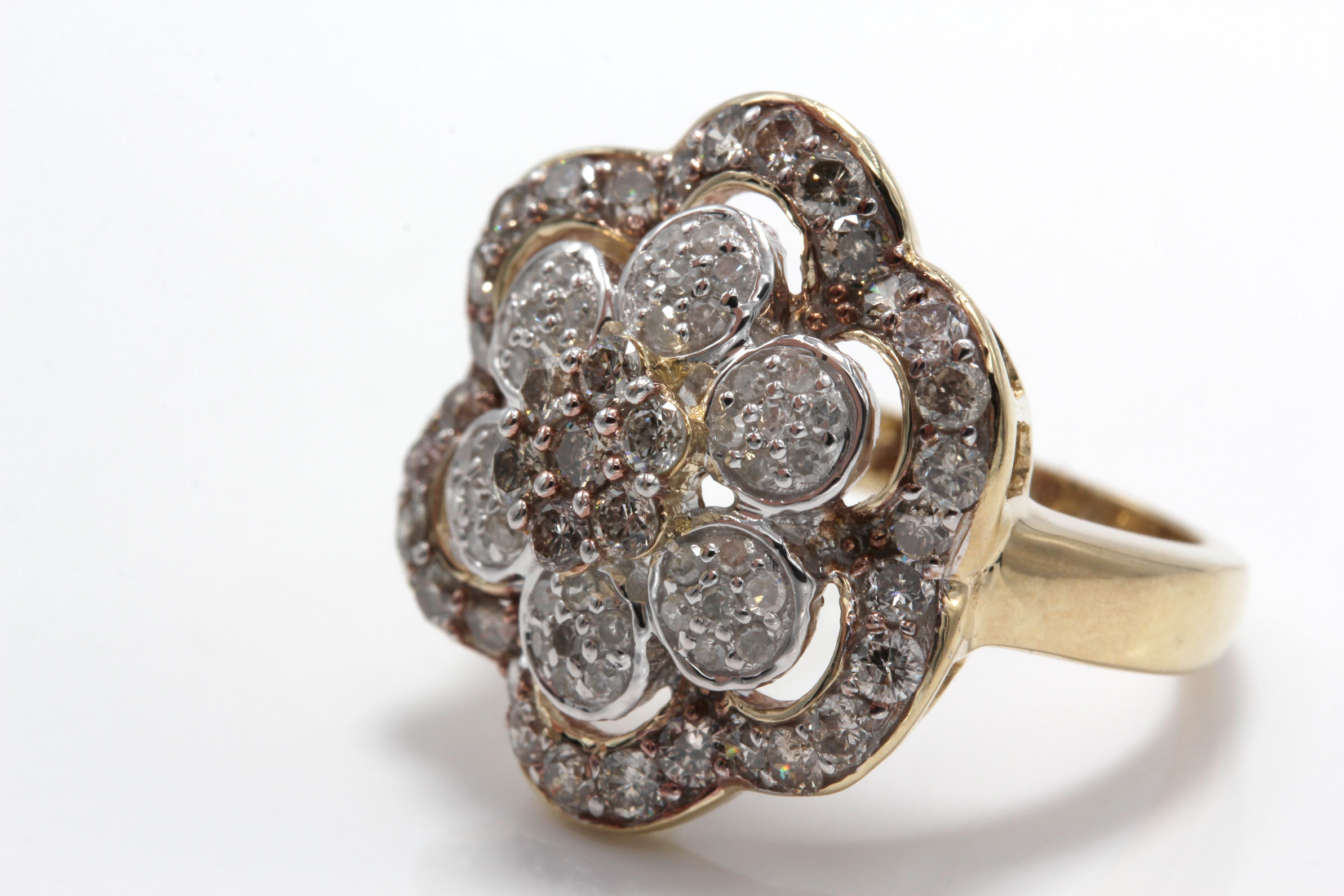 10K Yellow Gold 1.72 CTW Diamond Ring