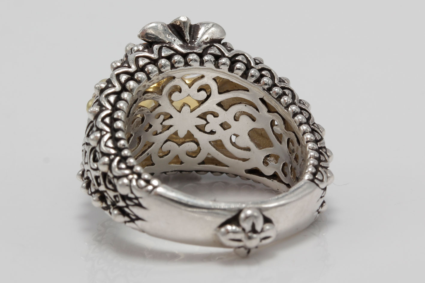 Bixby Sterling Silver 18K Gold Accented Citrine Ring