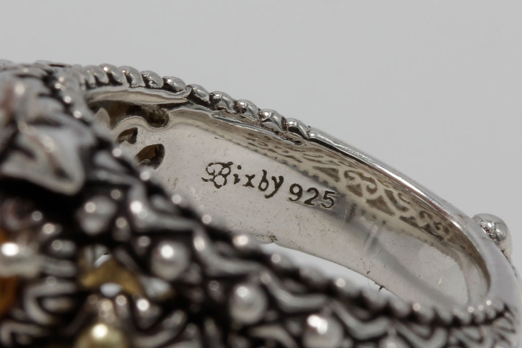 Bixby Sterling Silver 18K Gold Accented Citrine Ring