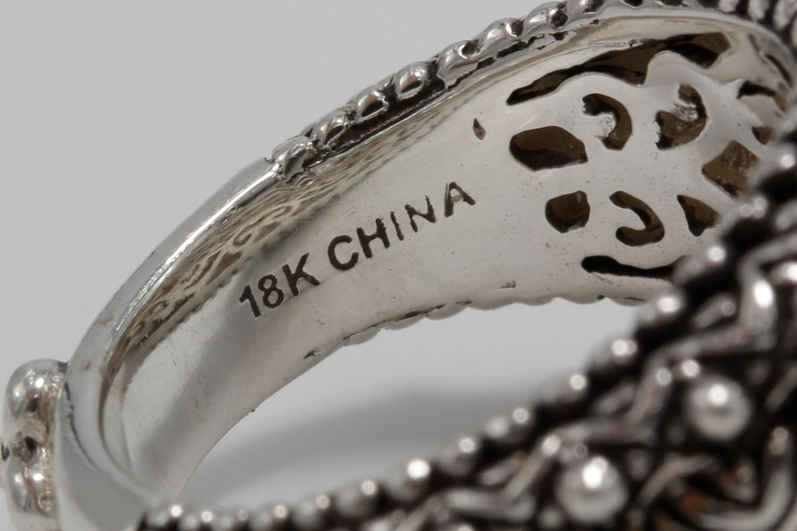 Bixby Sterling Silver 18K Gold Accented Citrine Ring