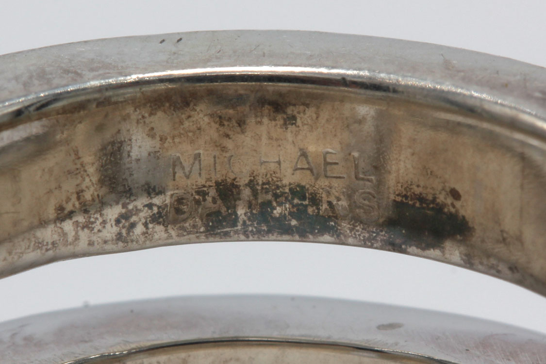 Michael Dawkins Sterling Silver 3.45 CTS Smoky Quartz and Diamond Ring