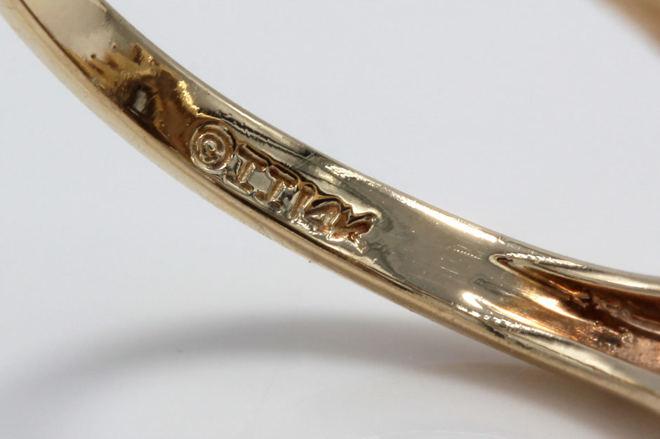 14K Yellow Gold Diamond and Ruby Ring