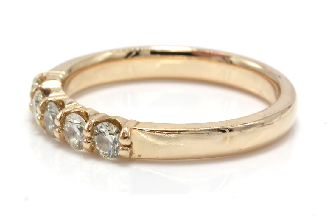 14K Yellow Gold Diamond Ring