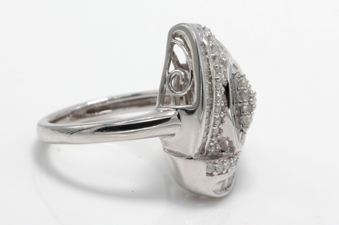 Sterling Silver 1.85 CTW Diamond Ring