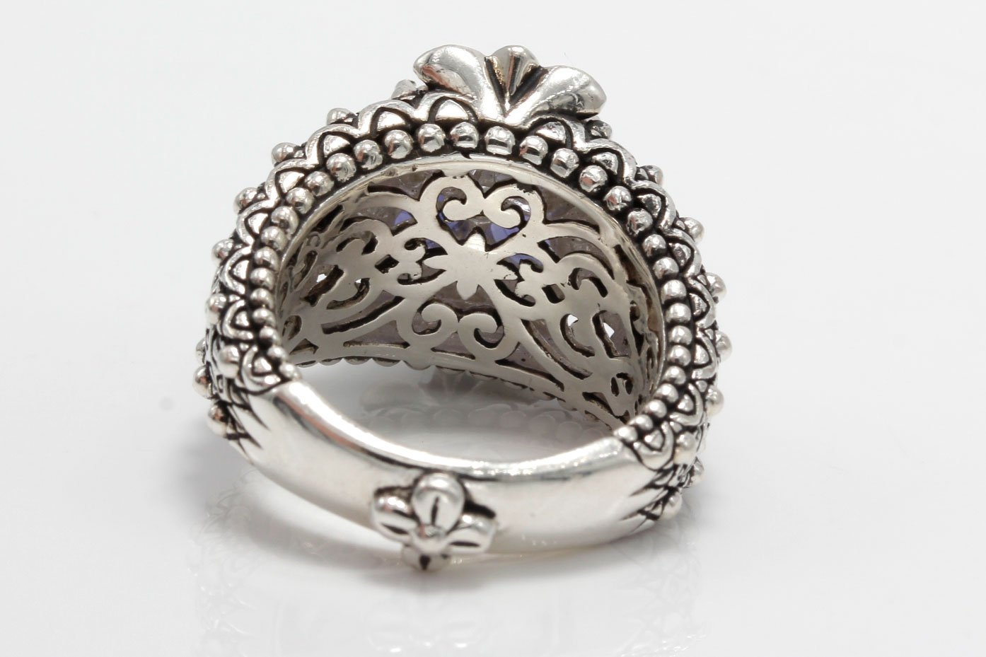 Barbara Bixby Sterling Silver 18K Gold Accented Iolite Ring