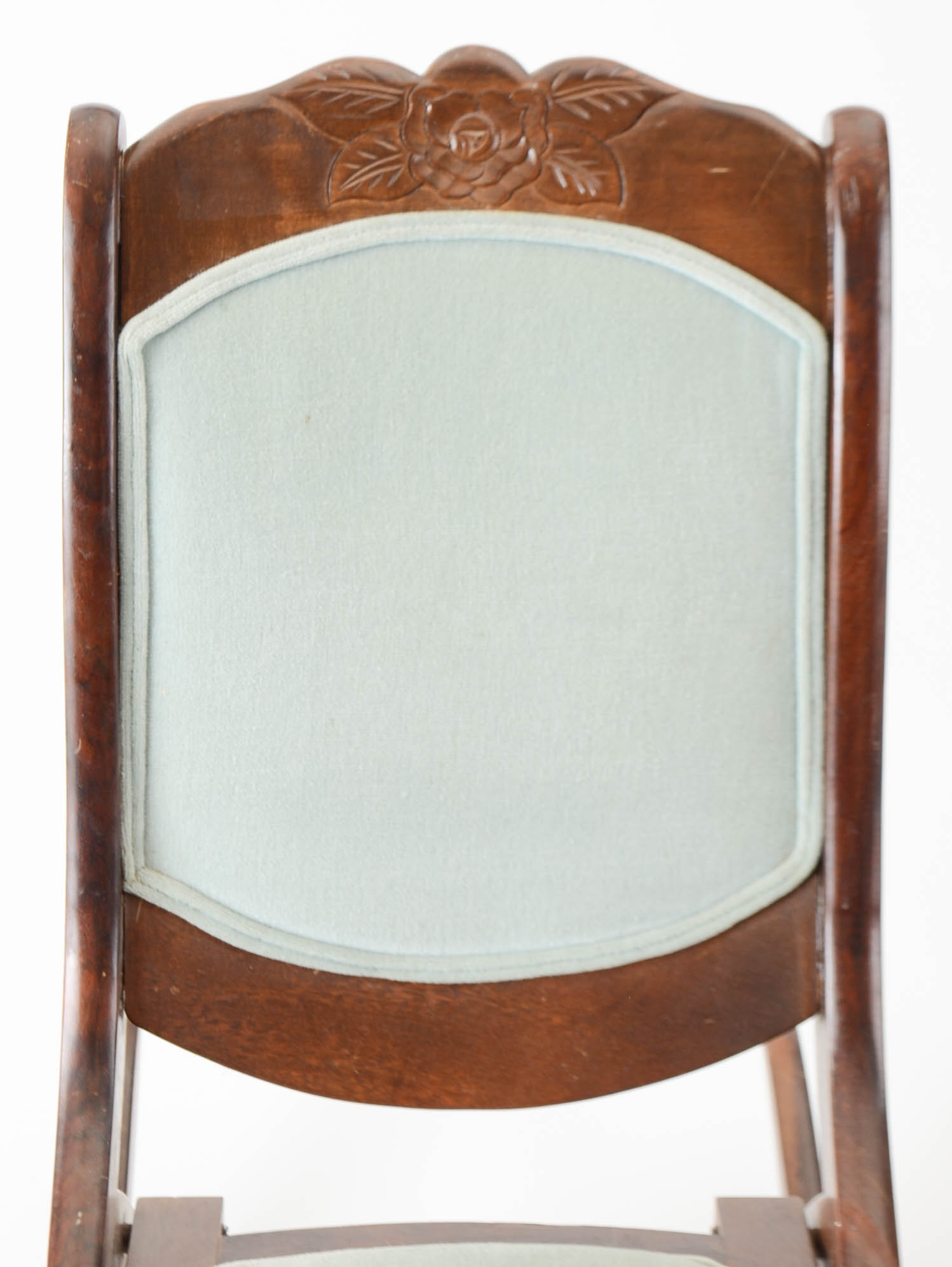 Victorian Walnut Folding Rocking Chair