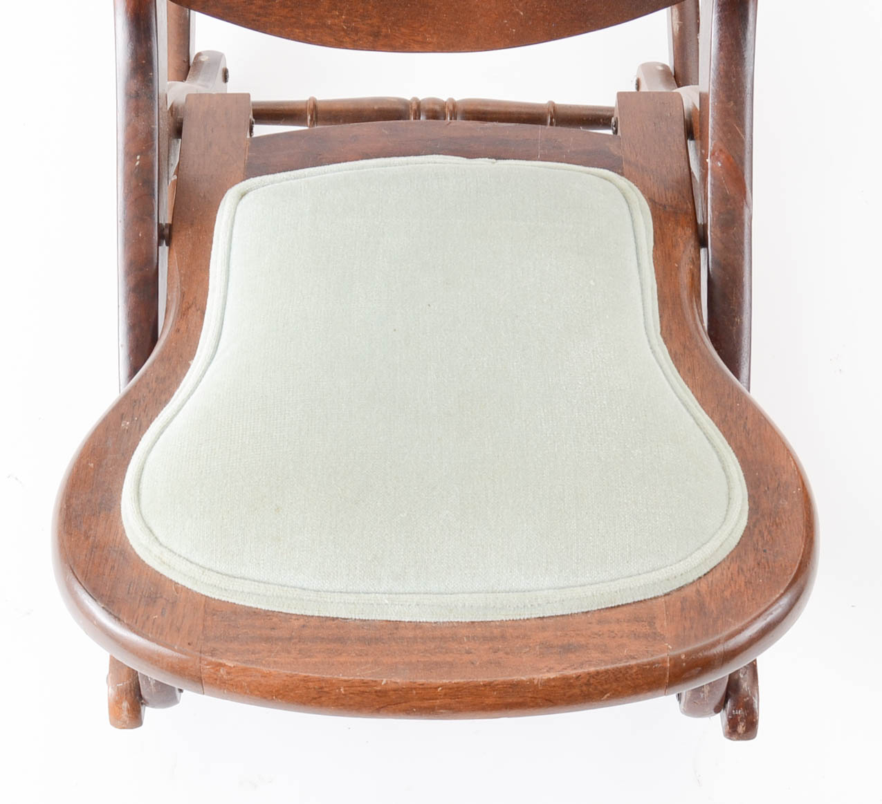 Victorian Walnut Folding Rocking Chair