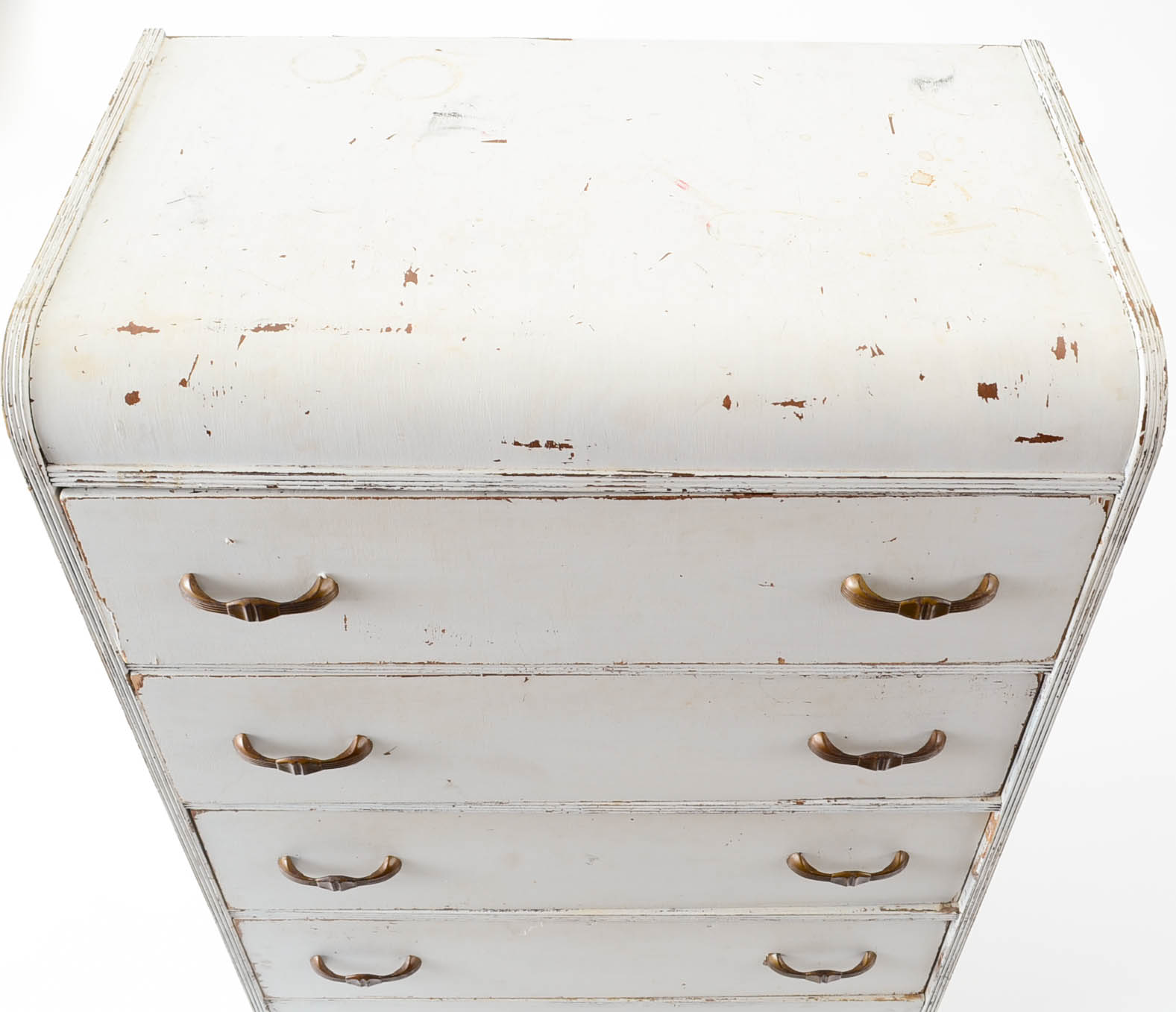 Vintage Painted Waterfall Dresser