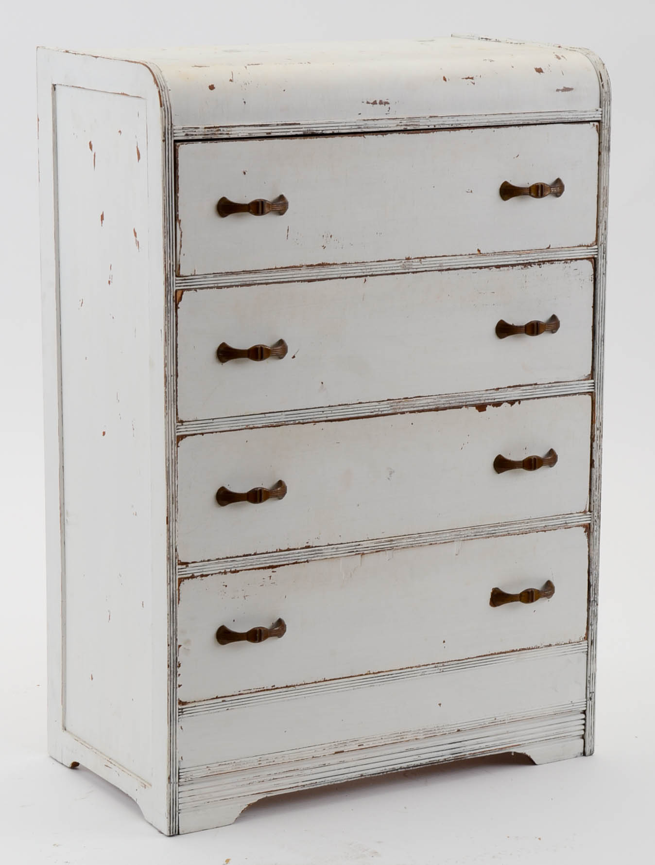 Vintage Painted Waterfall Dresser