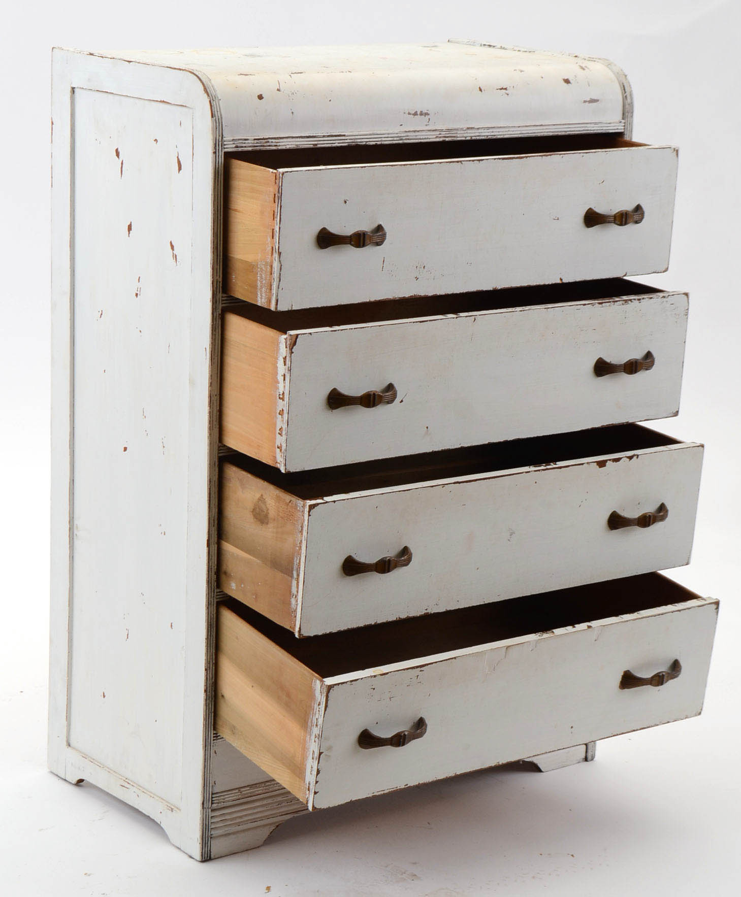 Vintage Painted Waterfall Dresser