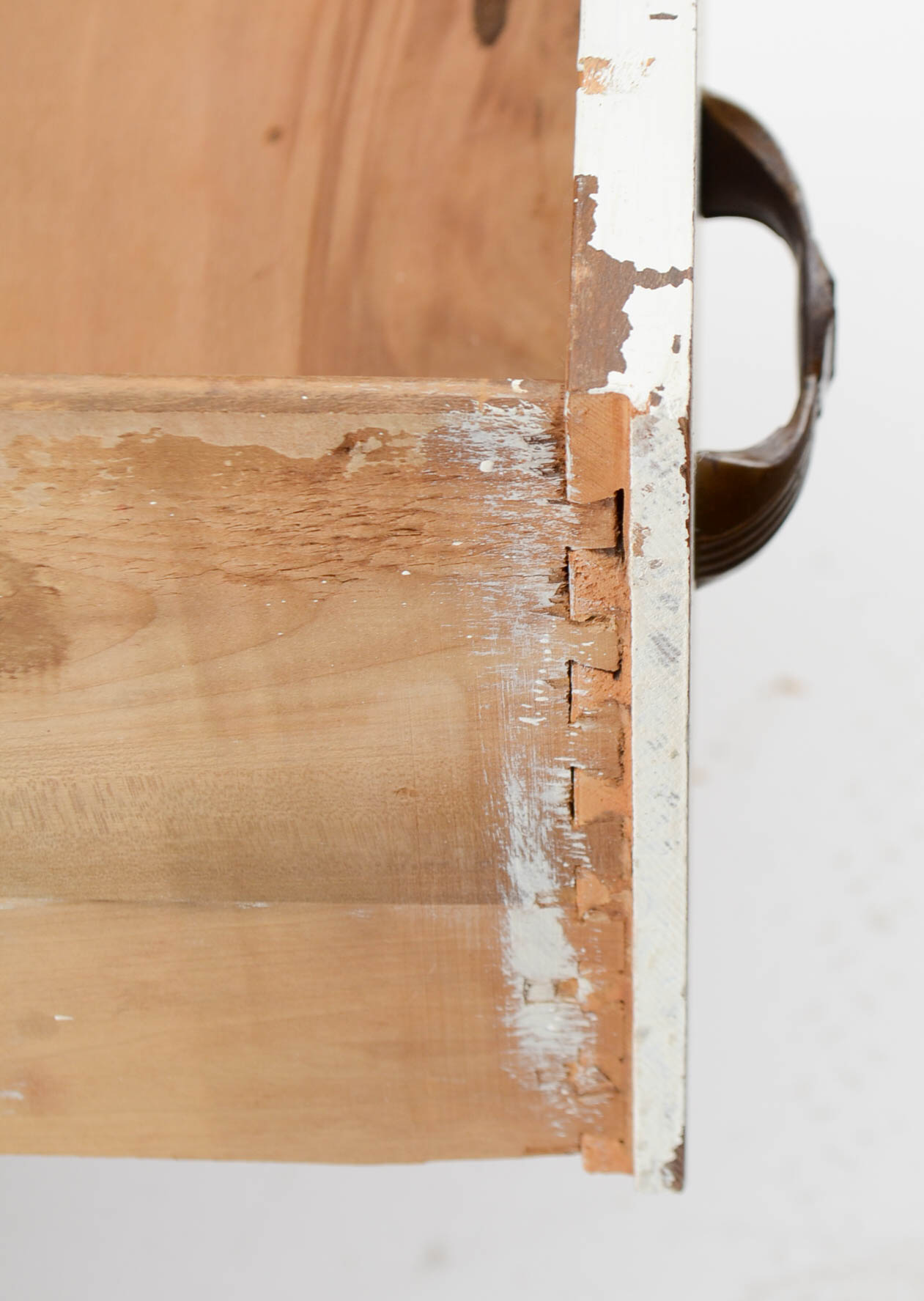 Vintage Painted Waterfall Dresser