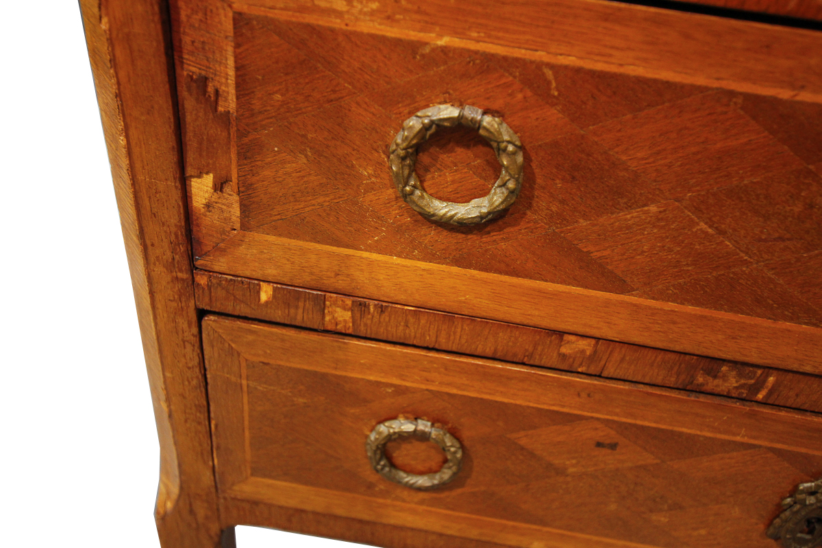 Antique Louis XV Style Marble Top Commode