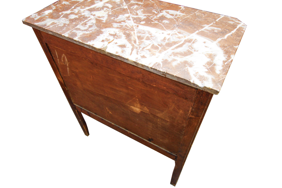 Antique Louis XV Style Marble Top Commode