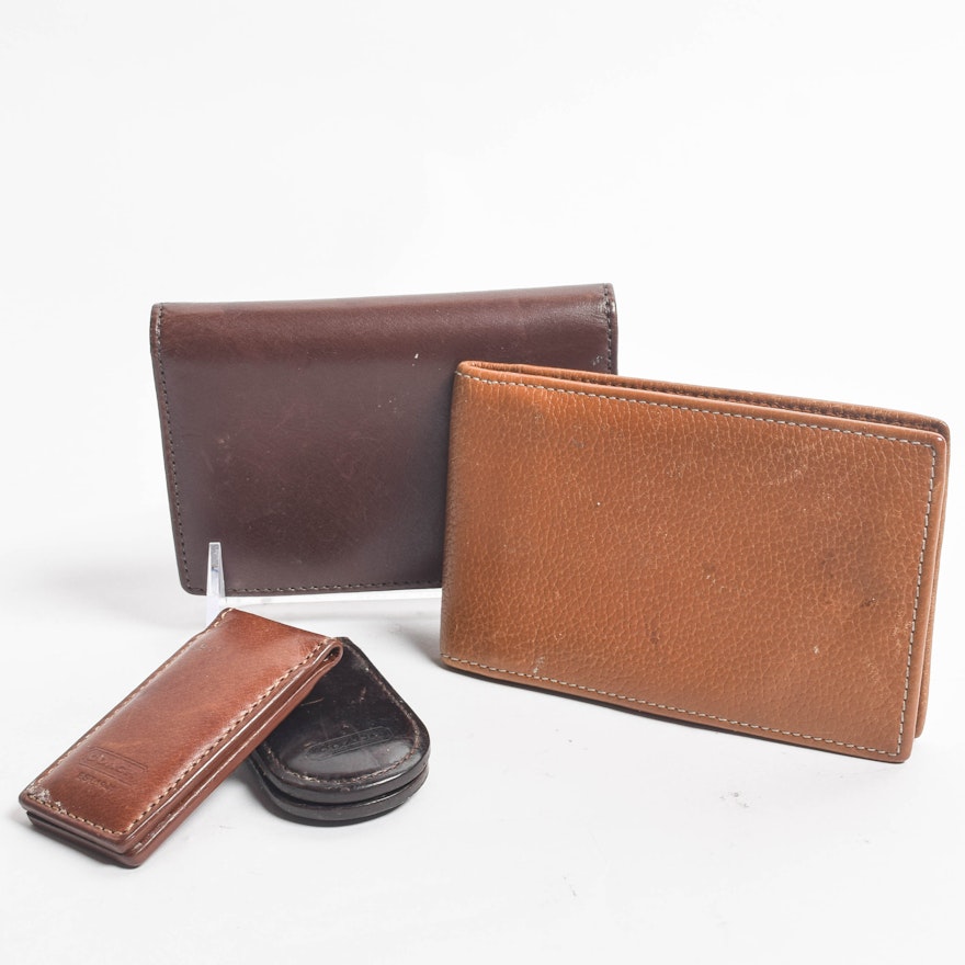 Assortment of Men's Coach Wallets and Money Clips