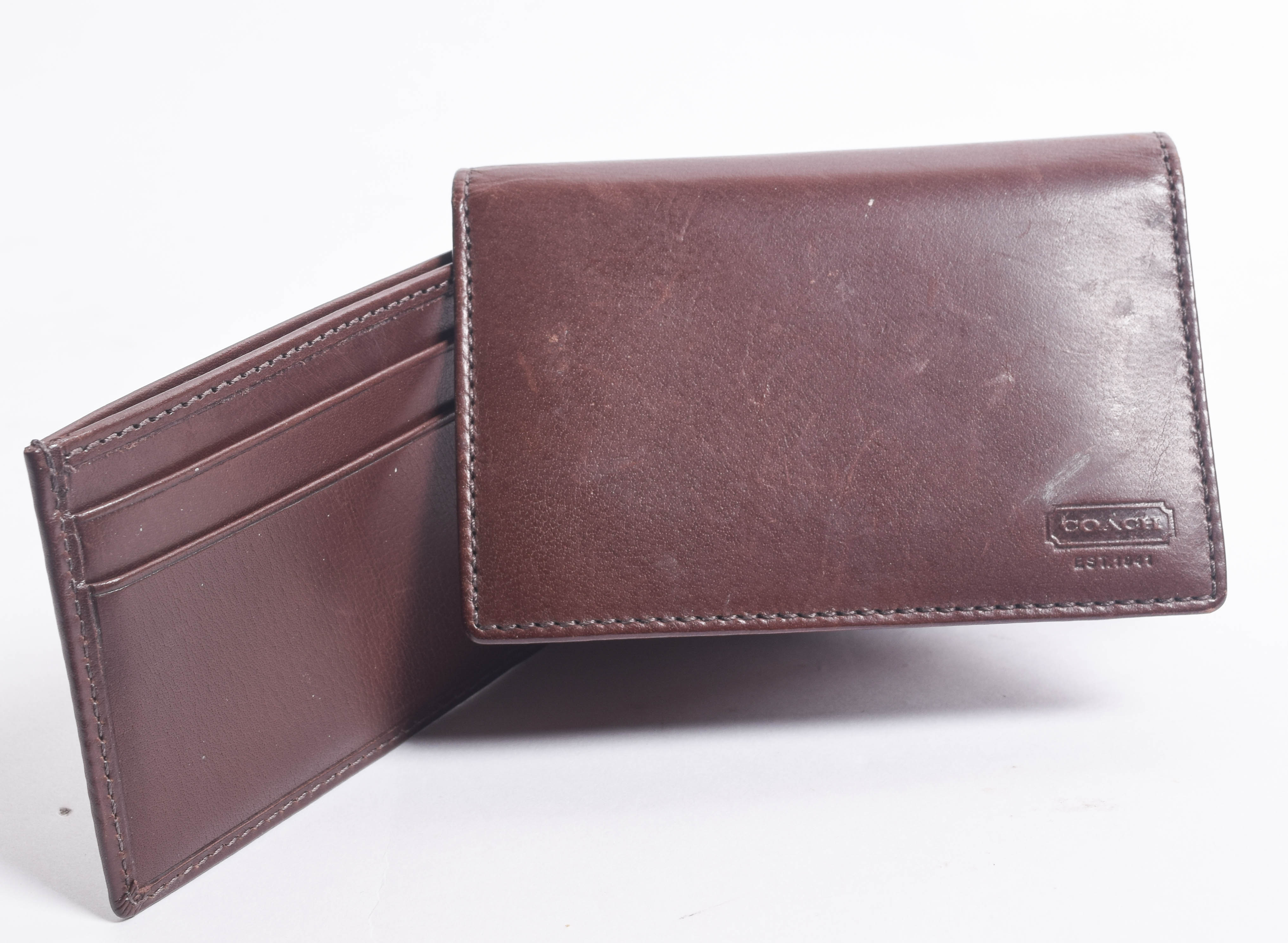 Assortment of Men's Coach Wallets and Money Clips