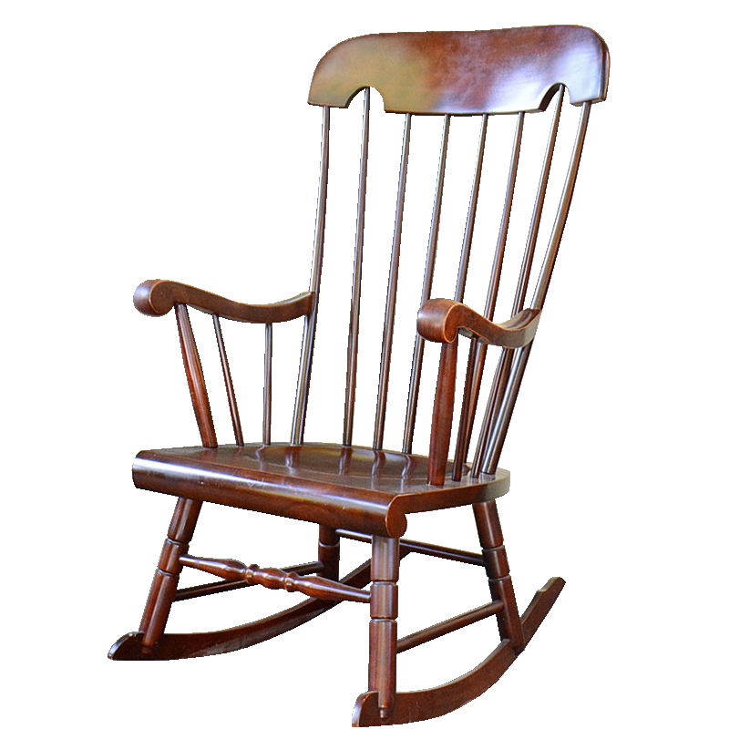 Mahogany Rocking Chair by Tell City Chair Company