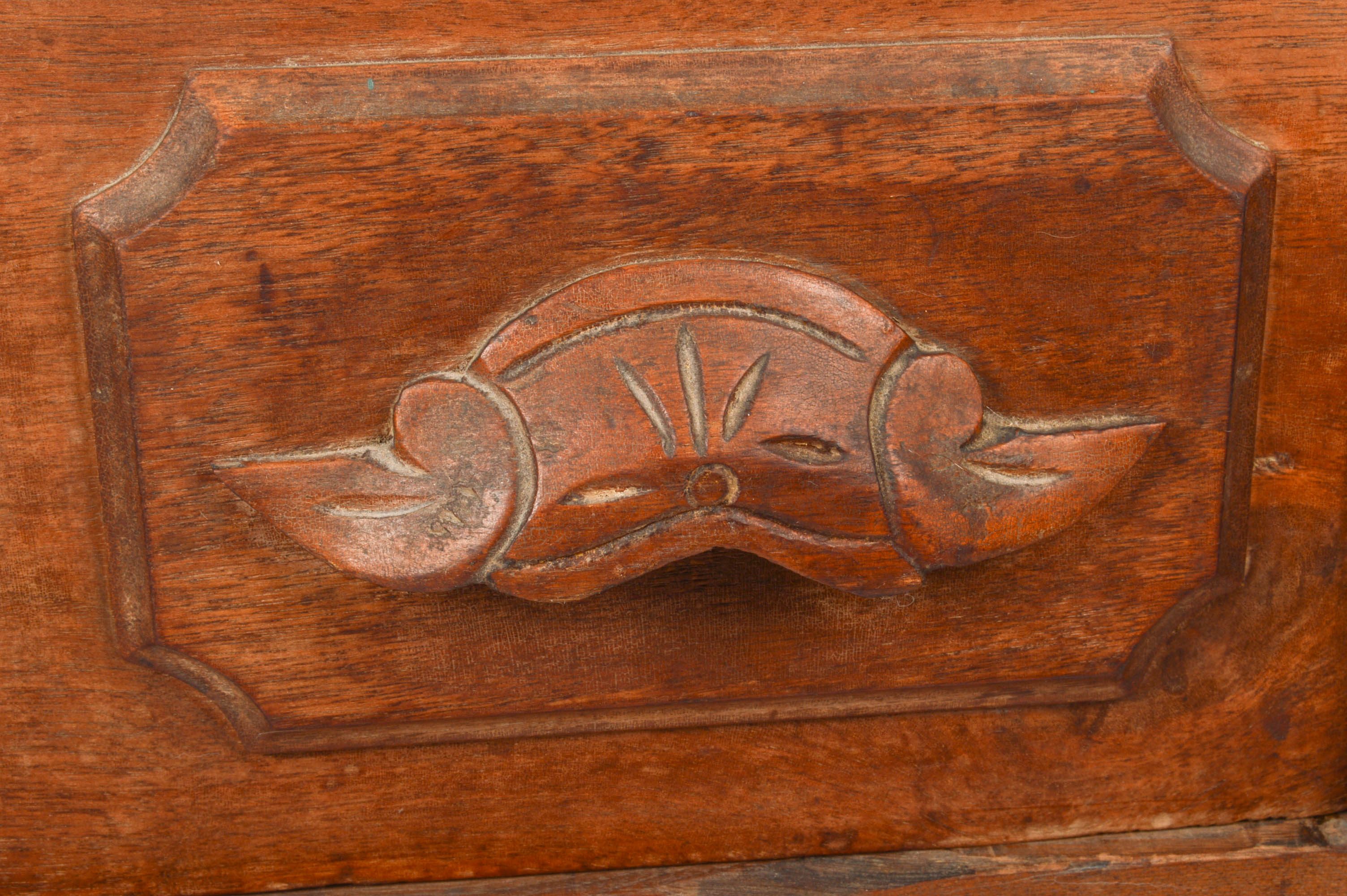 Antique Victorian Walnut Washstand with Three Drawers