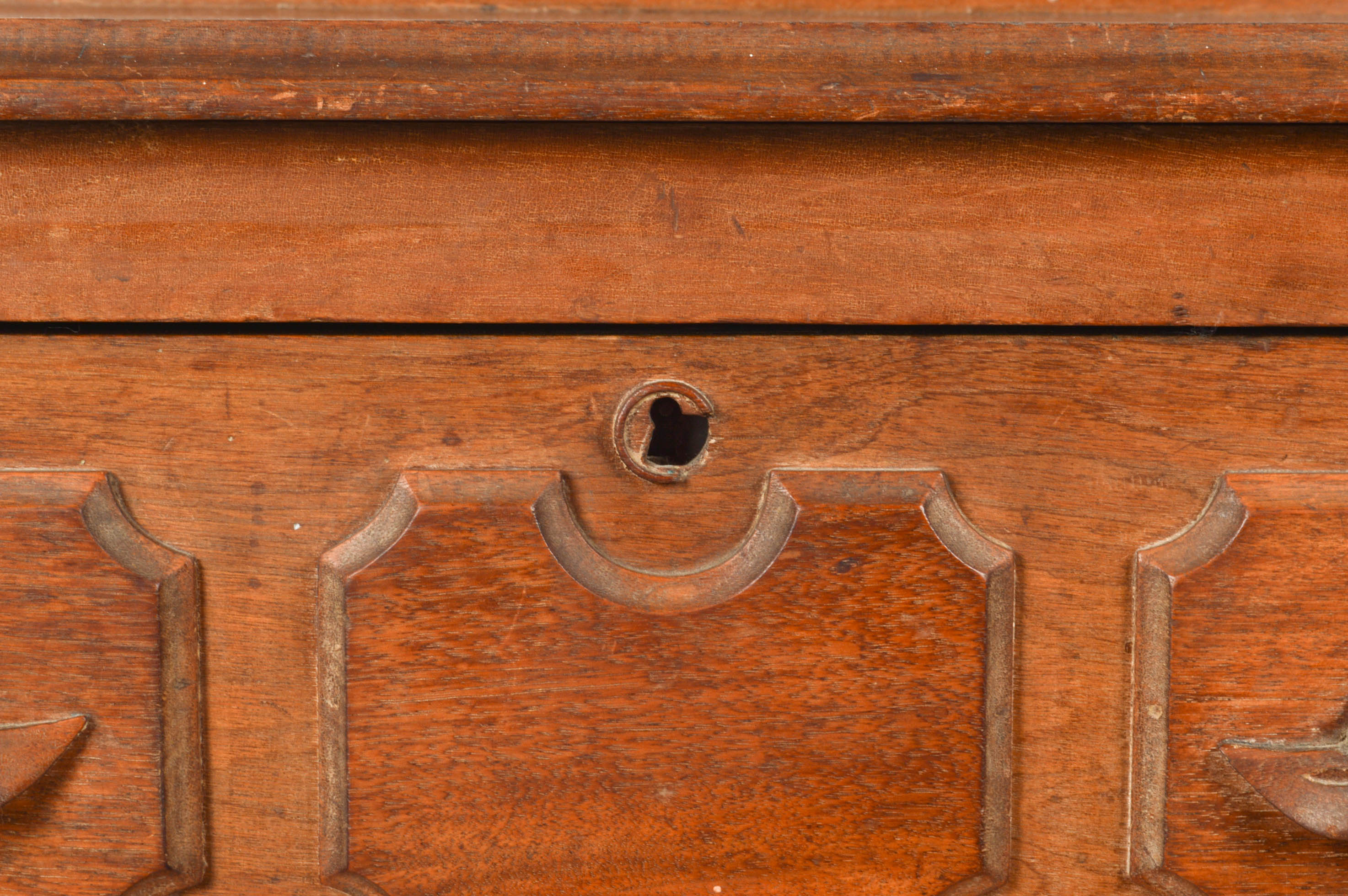 Antique Victorian Walnut Washstand with Three Drawers