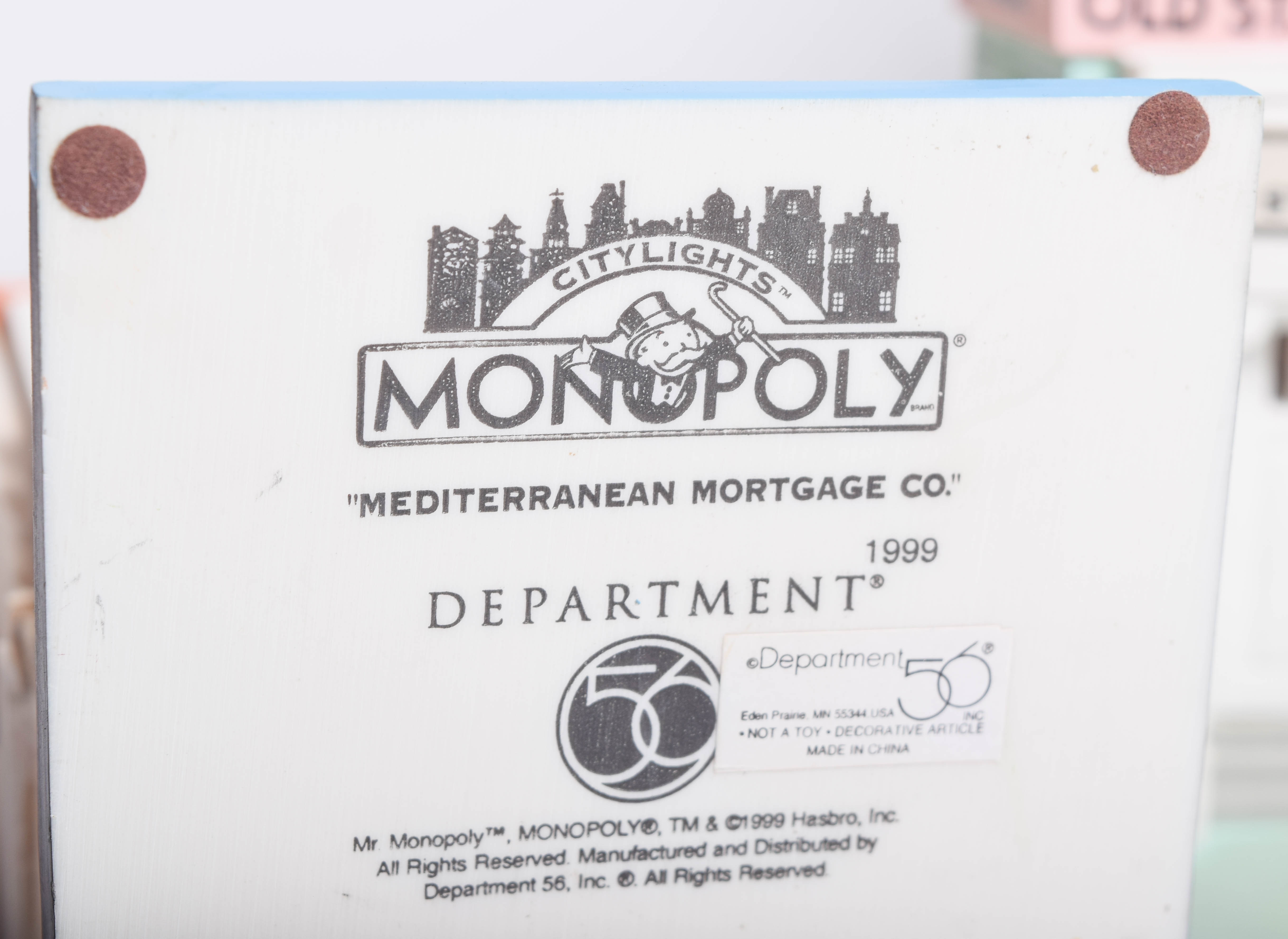 Monopoly City Lights Collection by Department 56