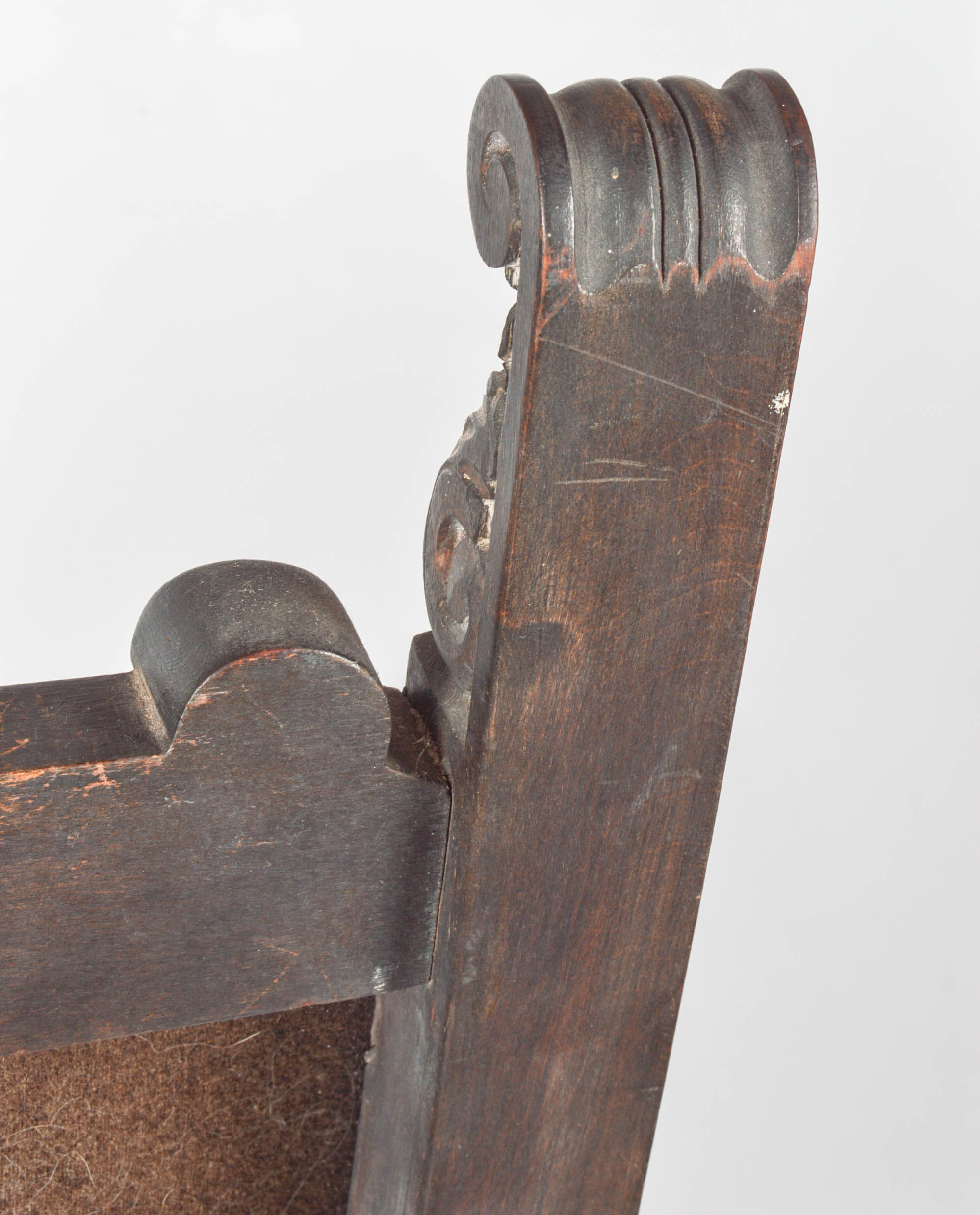 Antique Baroque Style Open Armchairs, Circa Early 20th Century