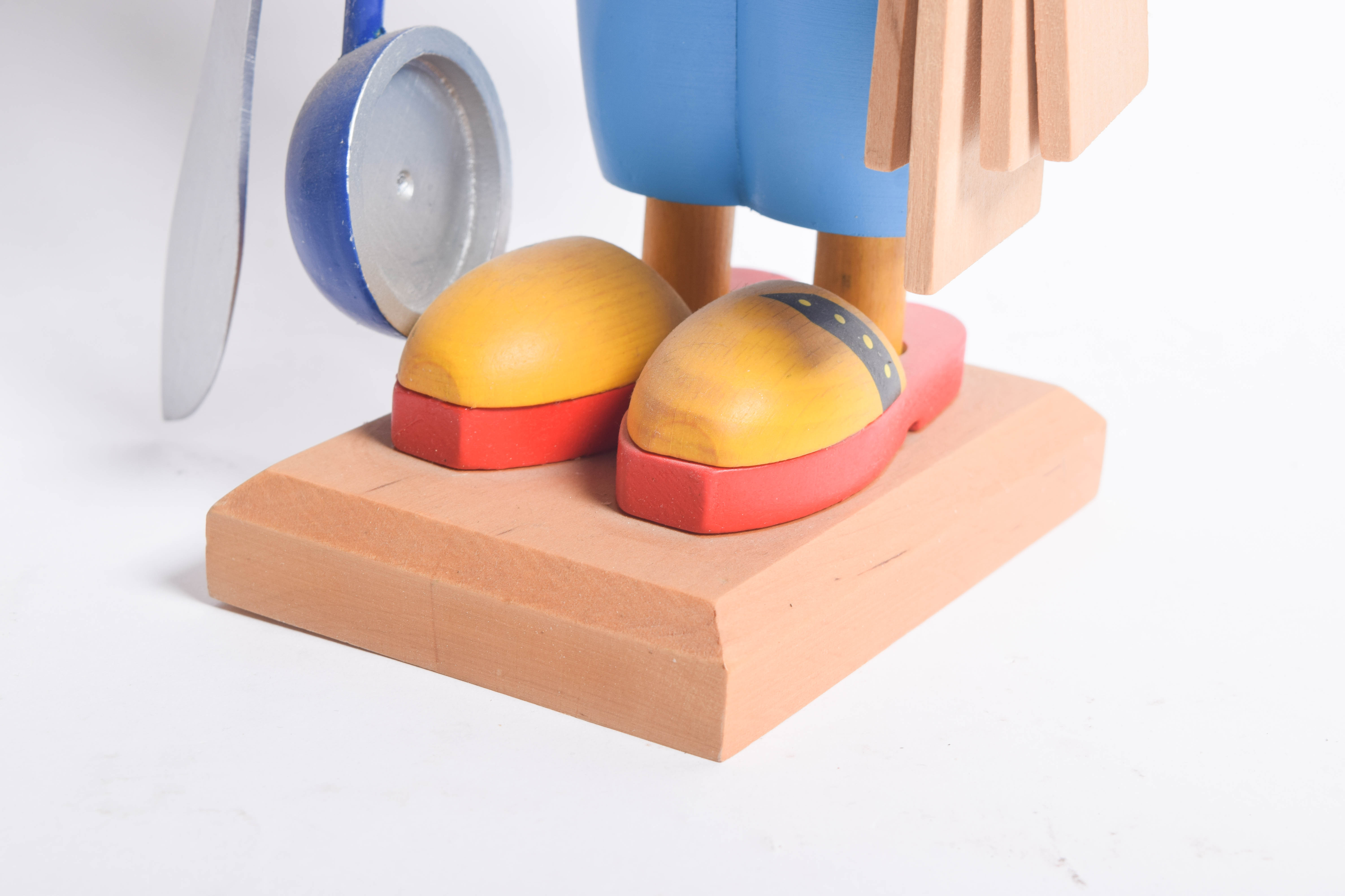 Vintage Steinbach Nutcracker and Folk Art Doll