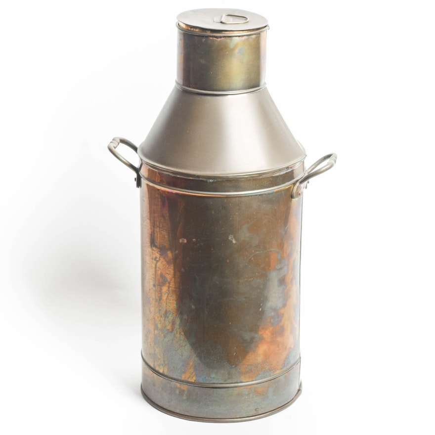 Vintage Brass Milk Can Made in India