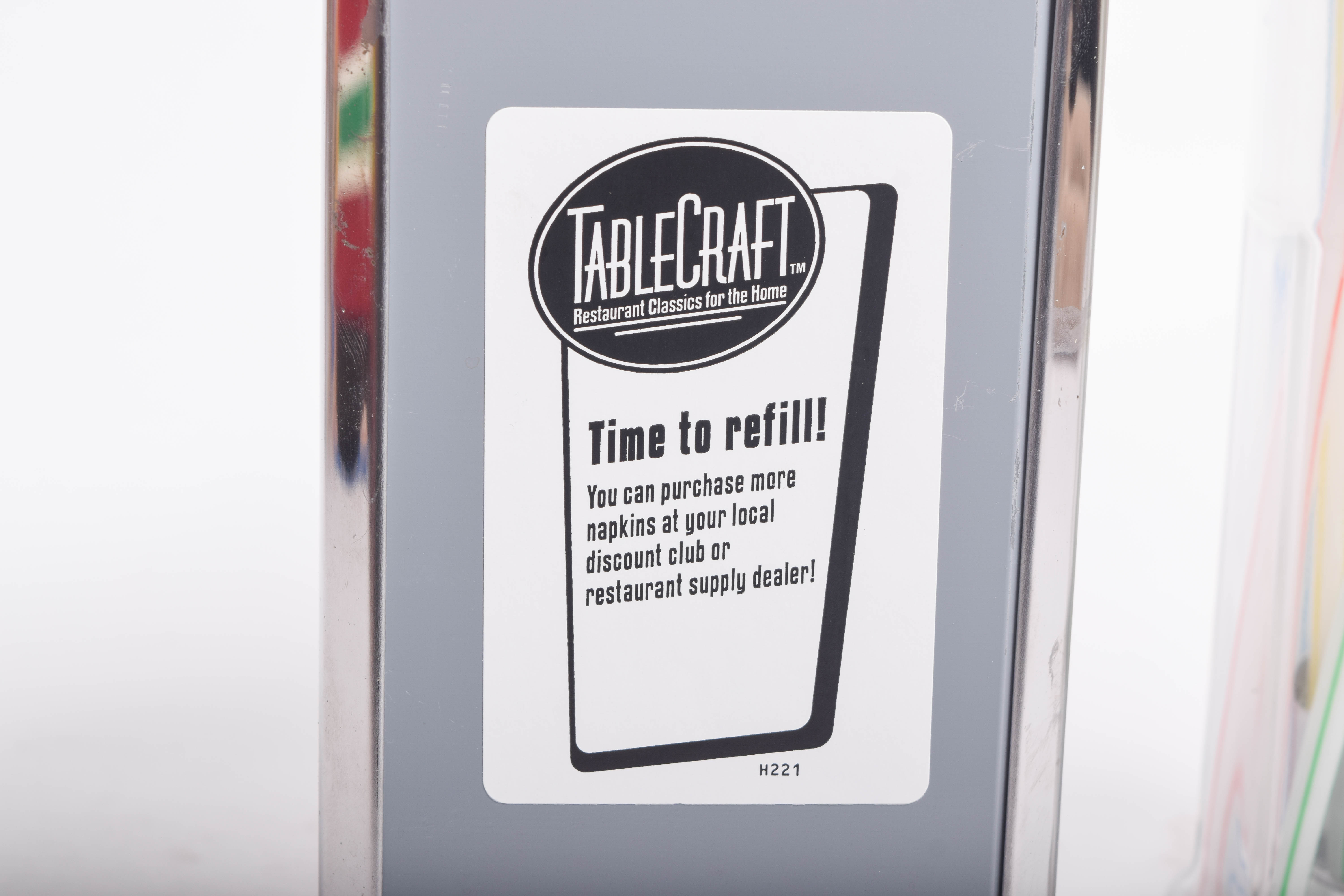 Streamline Diner Style Napkin Dispenser and Straw Holder