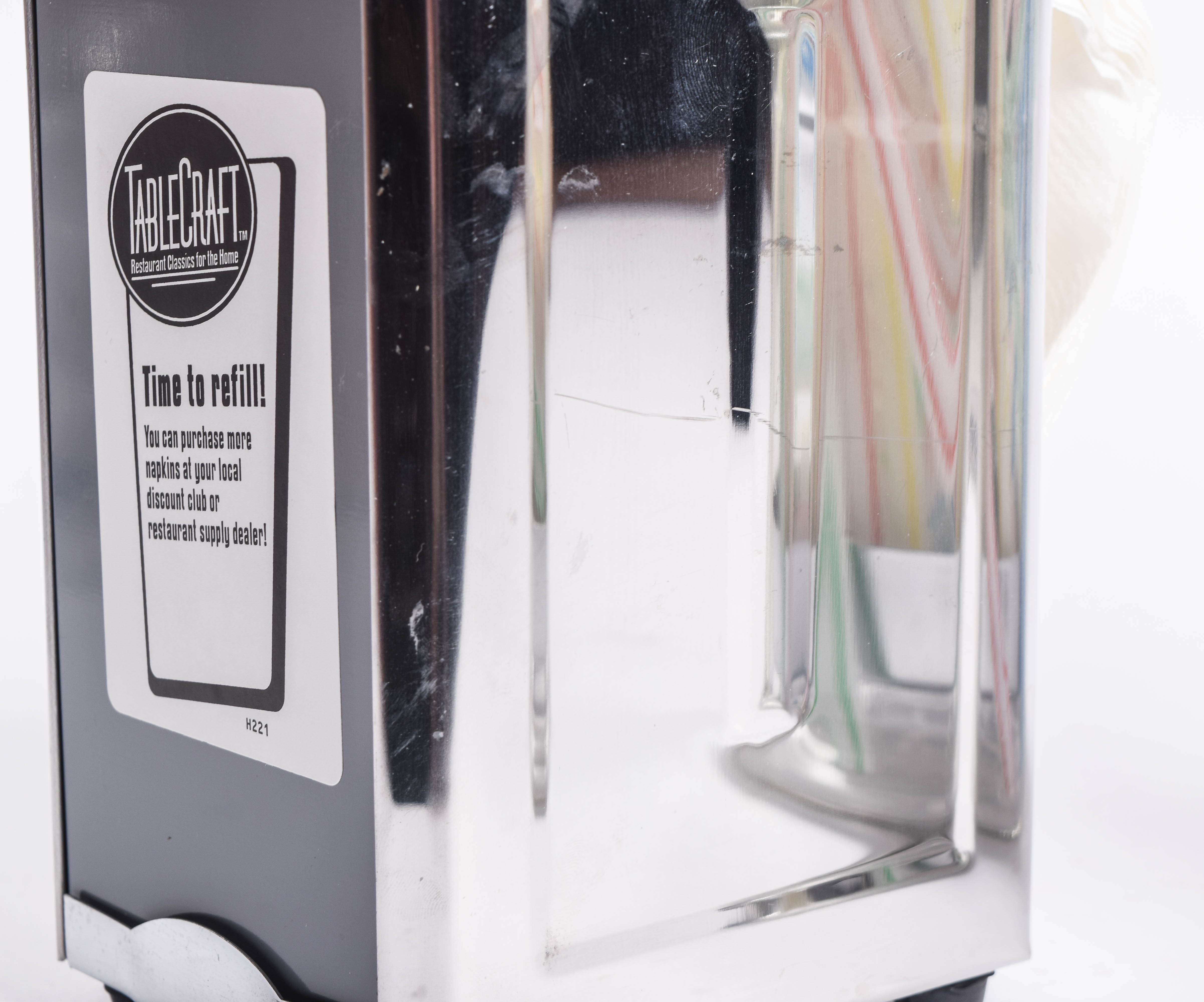 Streamline Diner Style Napkin Dispenser and Straw Holder