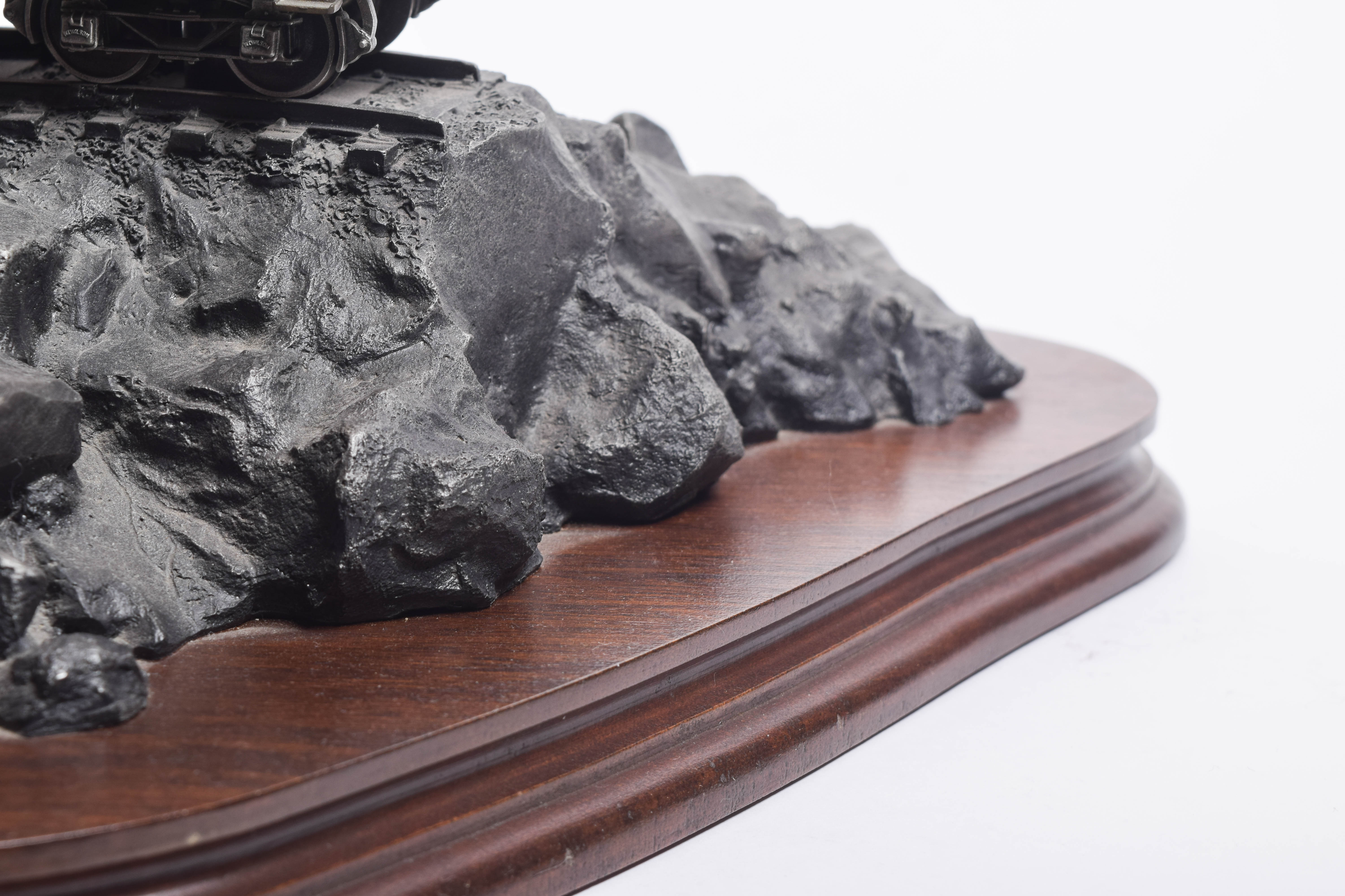 Michael Boyett Reproduction Pewter Sculpture "Attack on the Iron Horse"