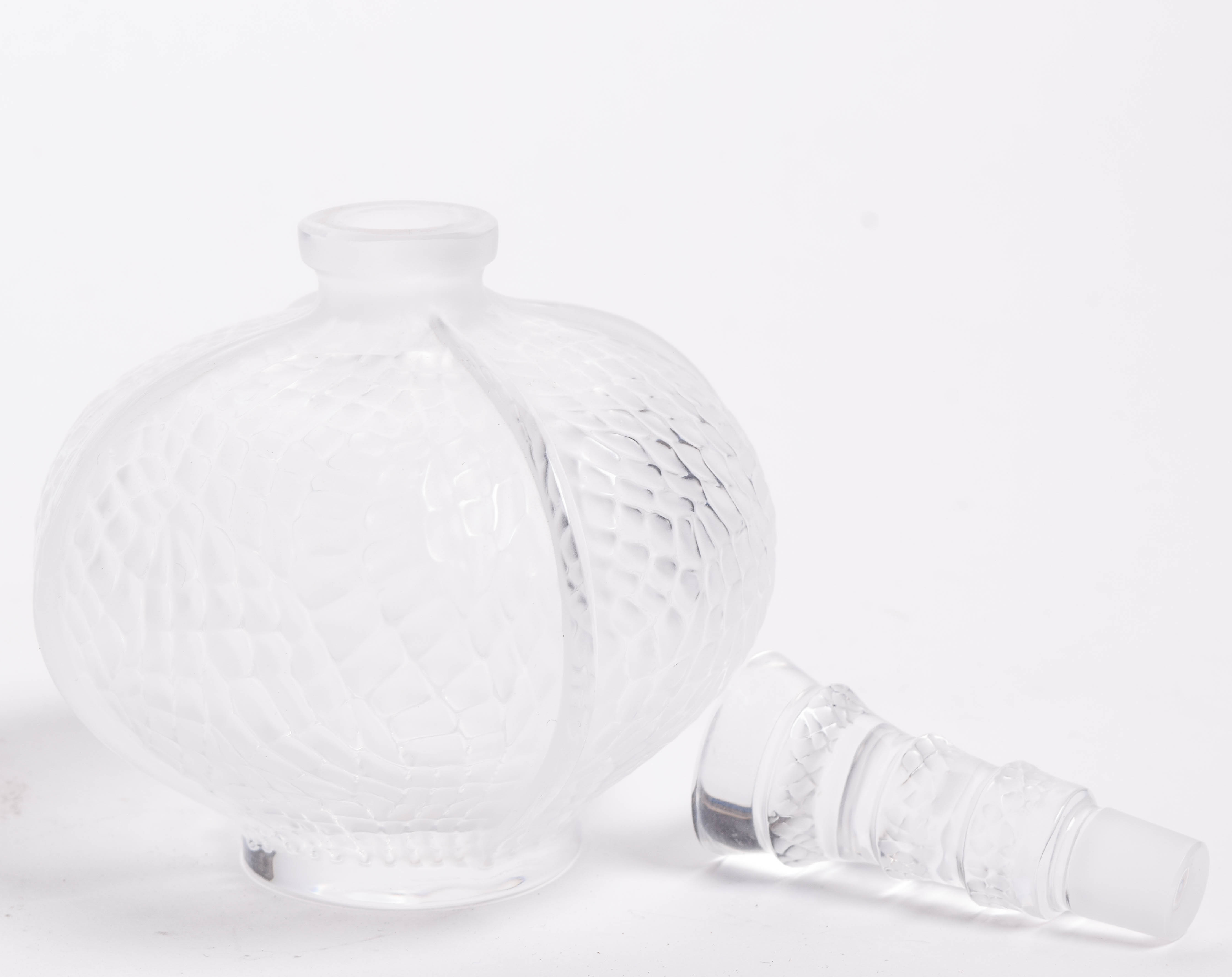 Collection of Vintage Lalique French Crystal Perfume Bottles