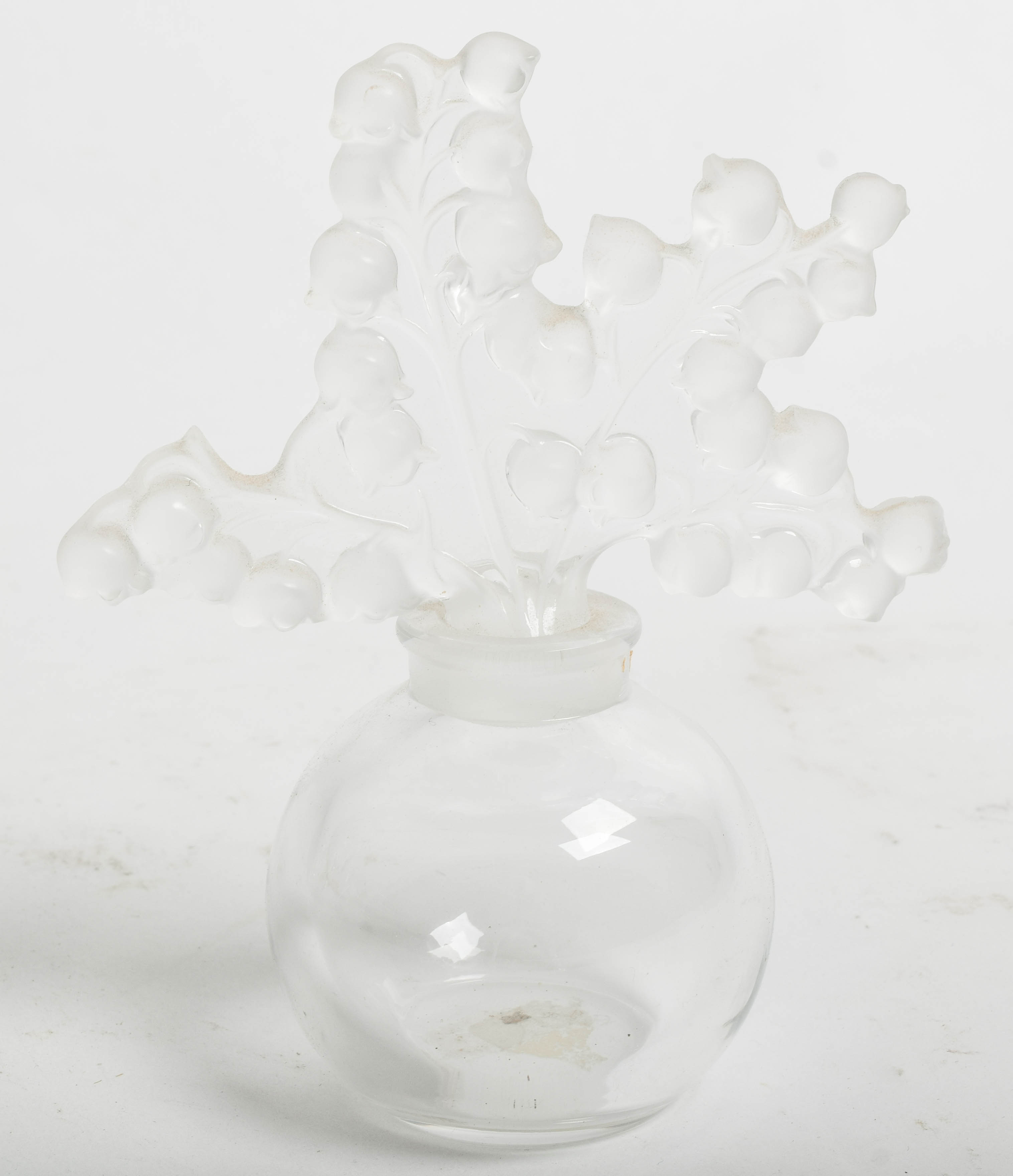 Collection of Vintage Lalique French Crystal Perfume Bottles