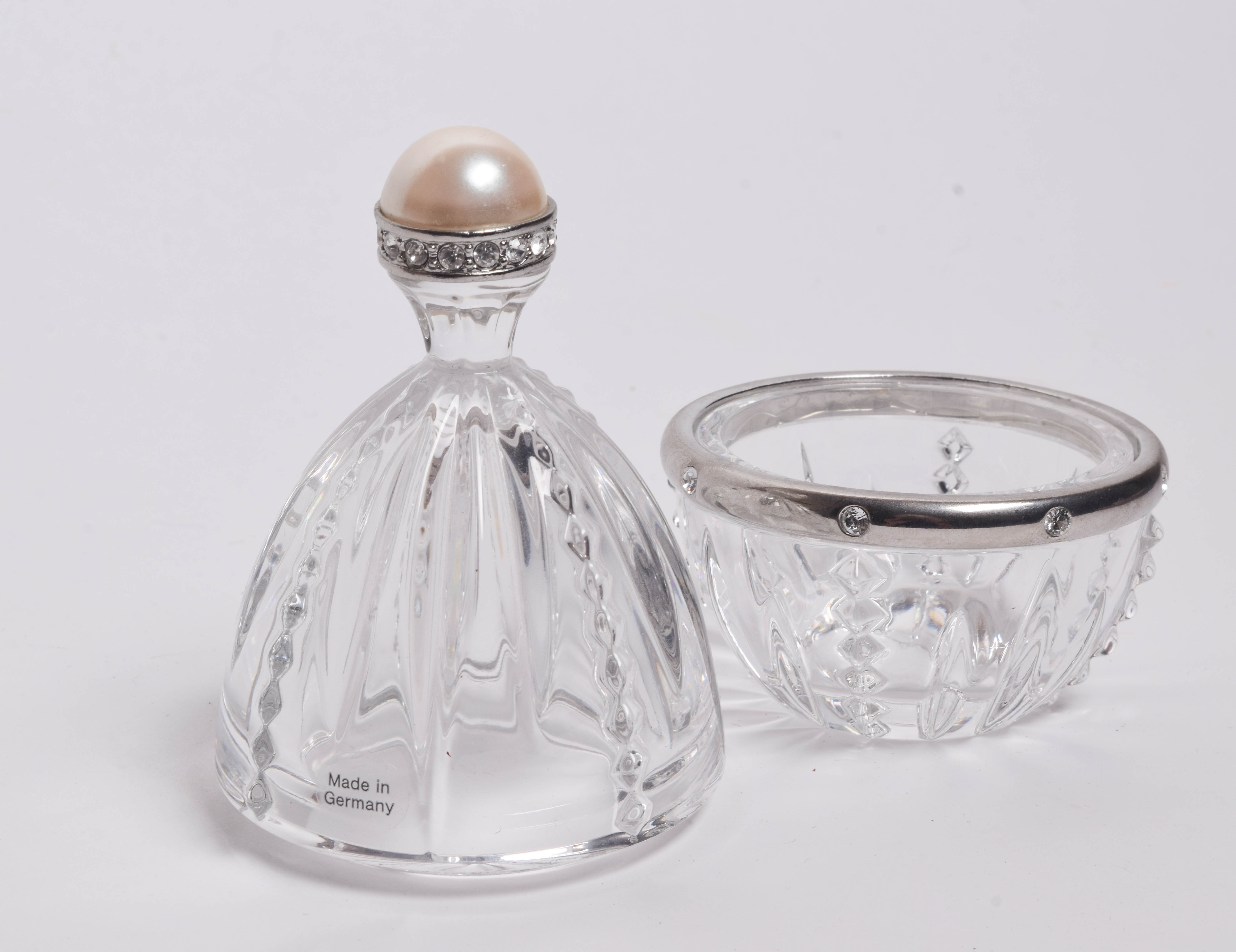 Collection of Vintage Vanity Items Featuring Waterford and Lenox