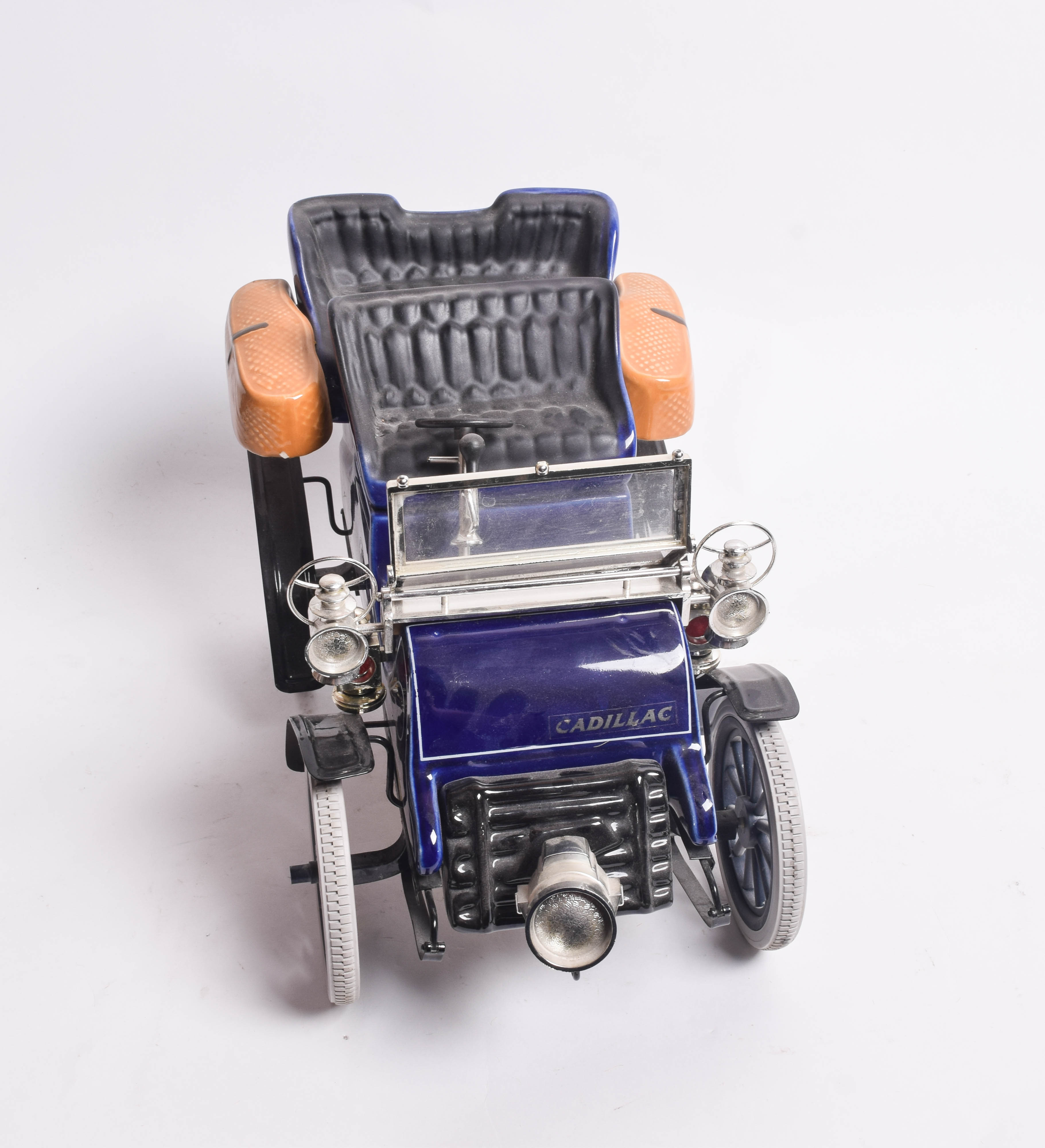 Charles A. Wittwer Ceramic 1903 Cadillac Horseless Carriage Decanter