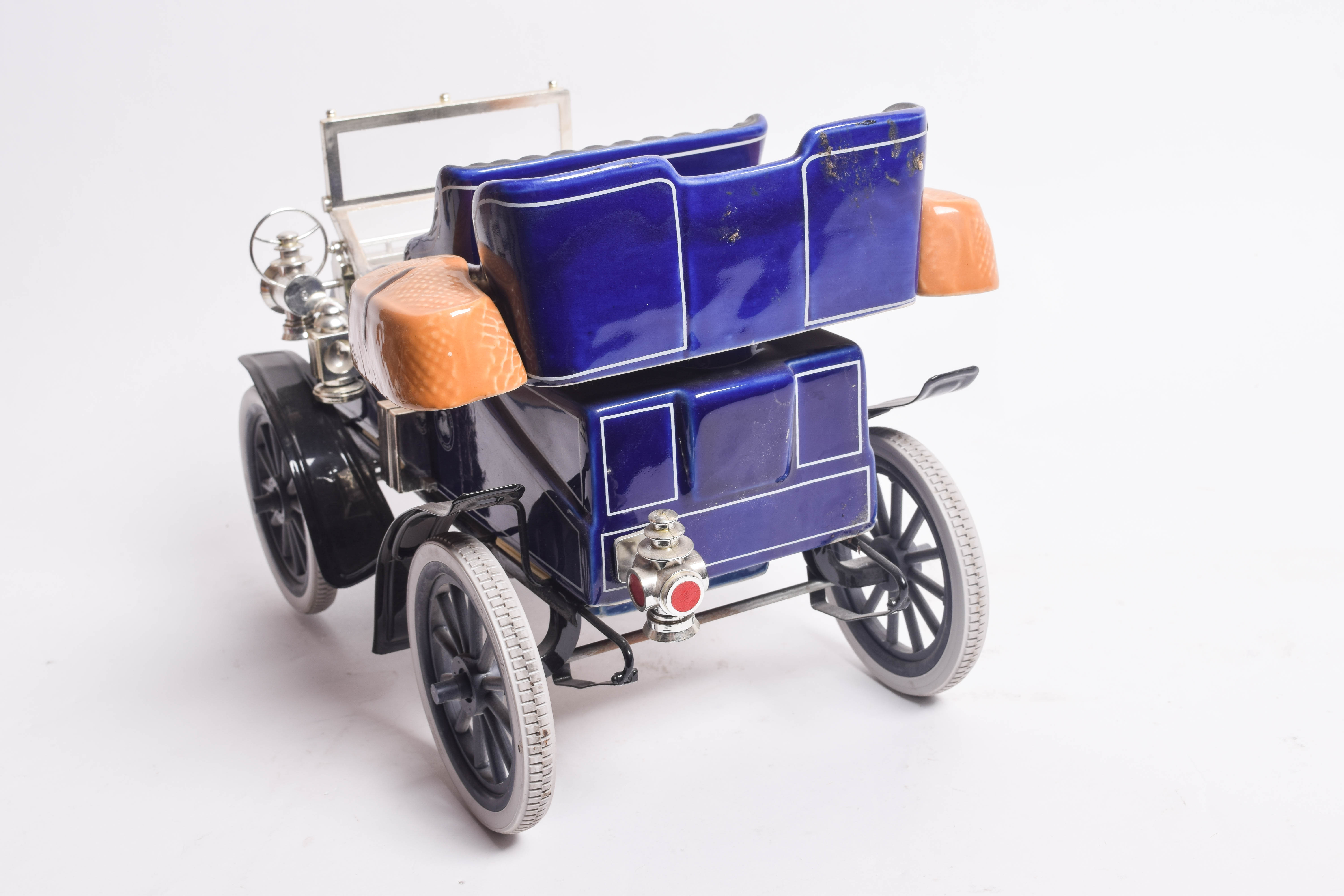 Charles A. Wittwer Ceramic 1903 Cadillac Horseless Carriage Decanter