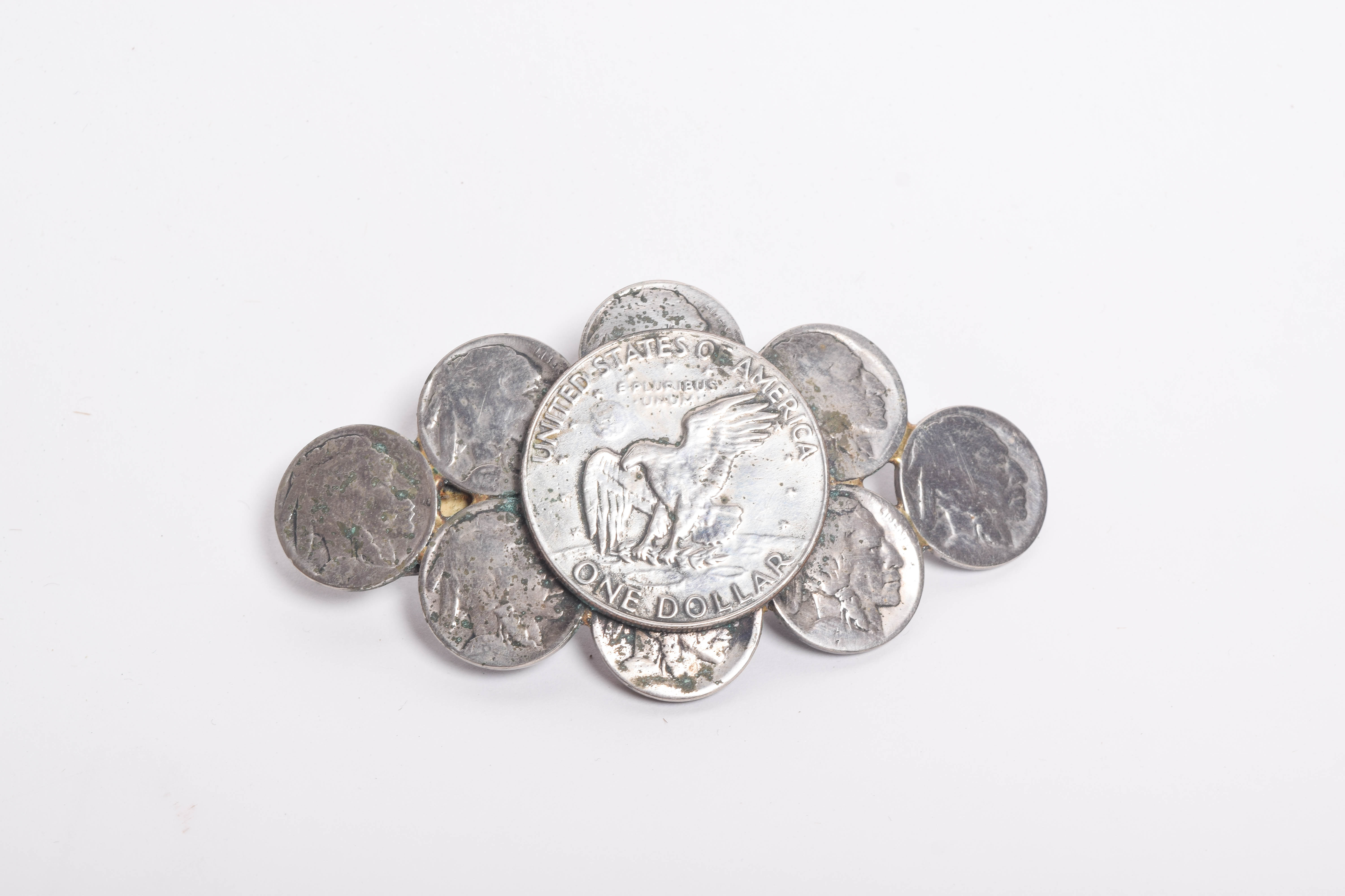 Vintage 1902 Indian Head Penny Bolo Tie and Never-Broke Belt Buckle