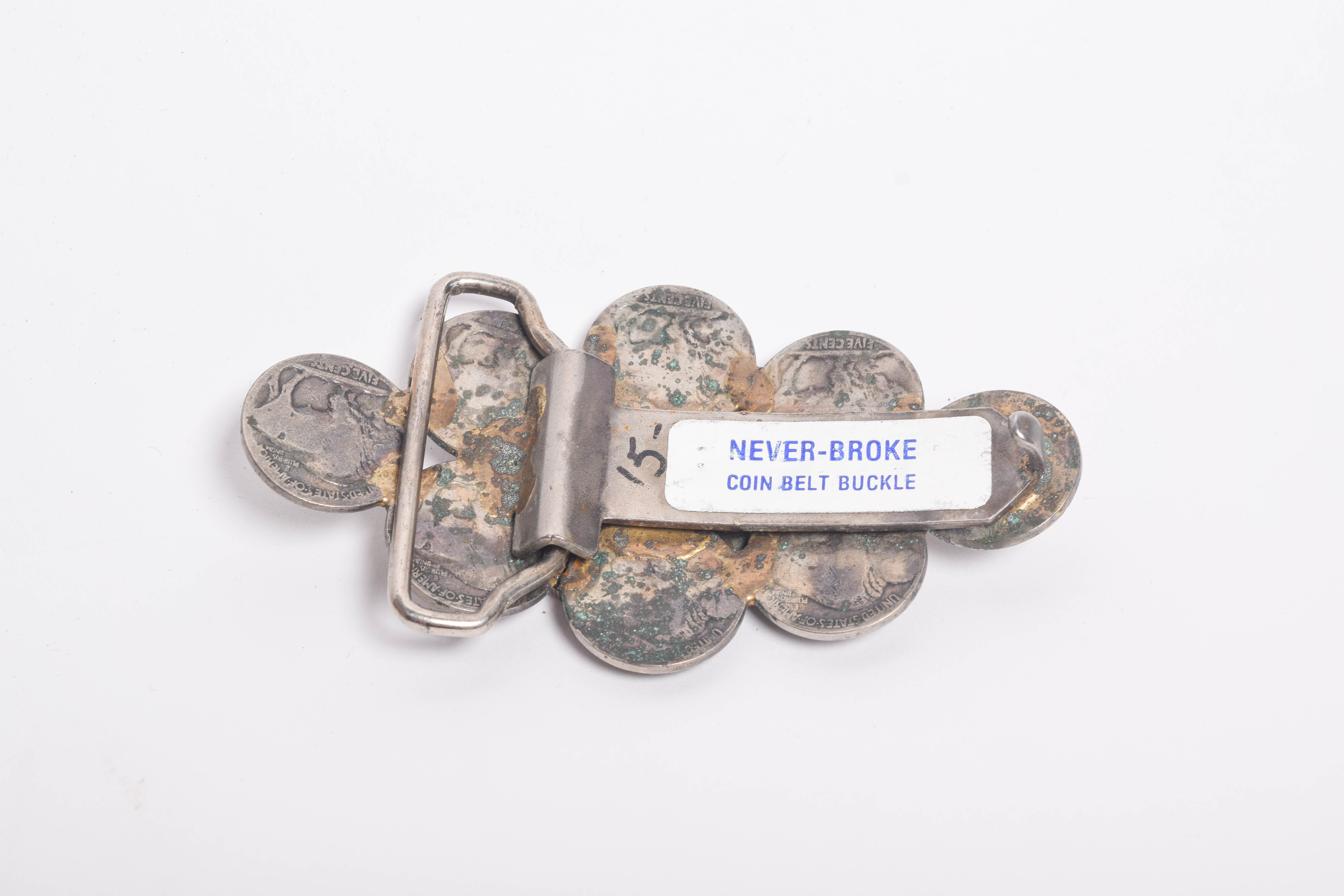 Vintage 1902 Indian Head Penny Bolo Tie and Never-Broke Belt Buckle