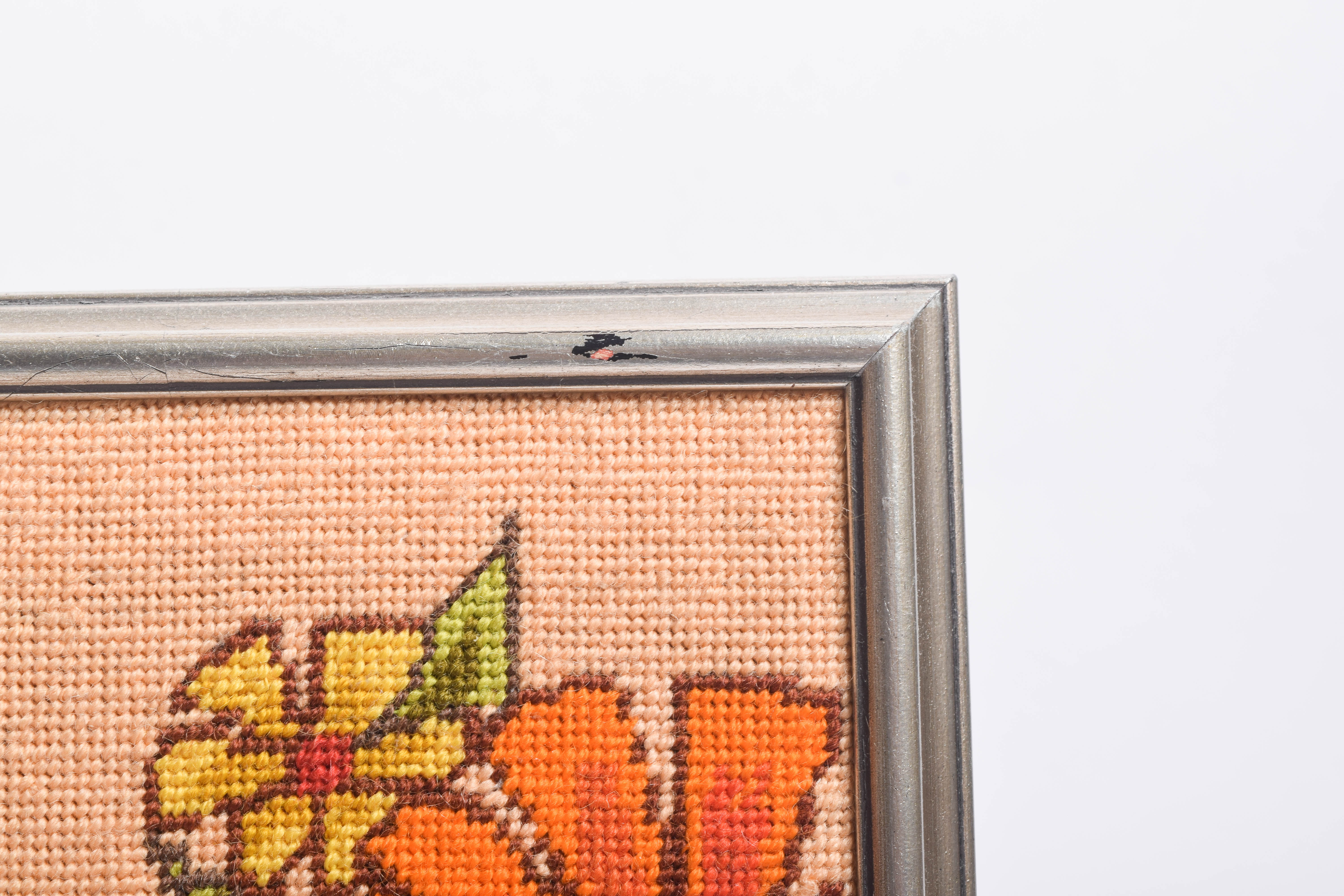 Collection of Vintage Framed Needlepoint