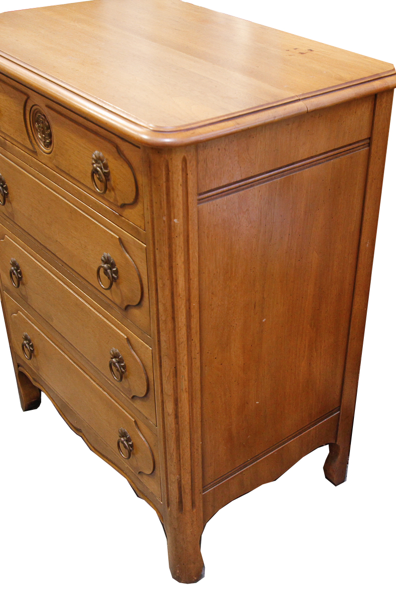 Vintage Directoire Style Secretary Chest by Davis Cabinet Company