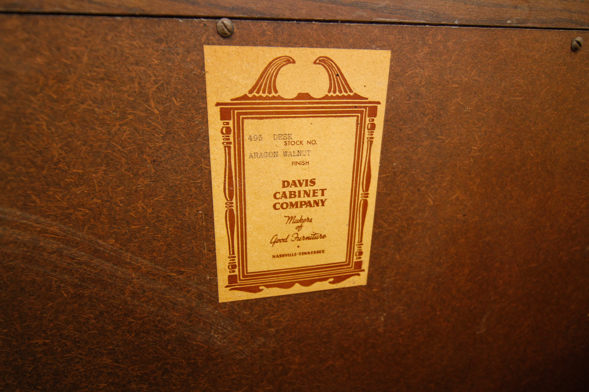 Vintage Directoire Style Secretary Chest by Davis Cabinet Company