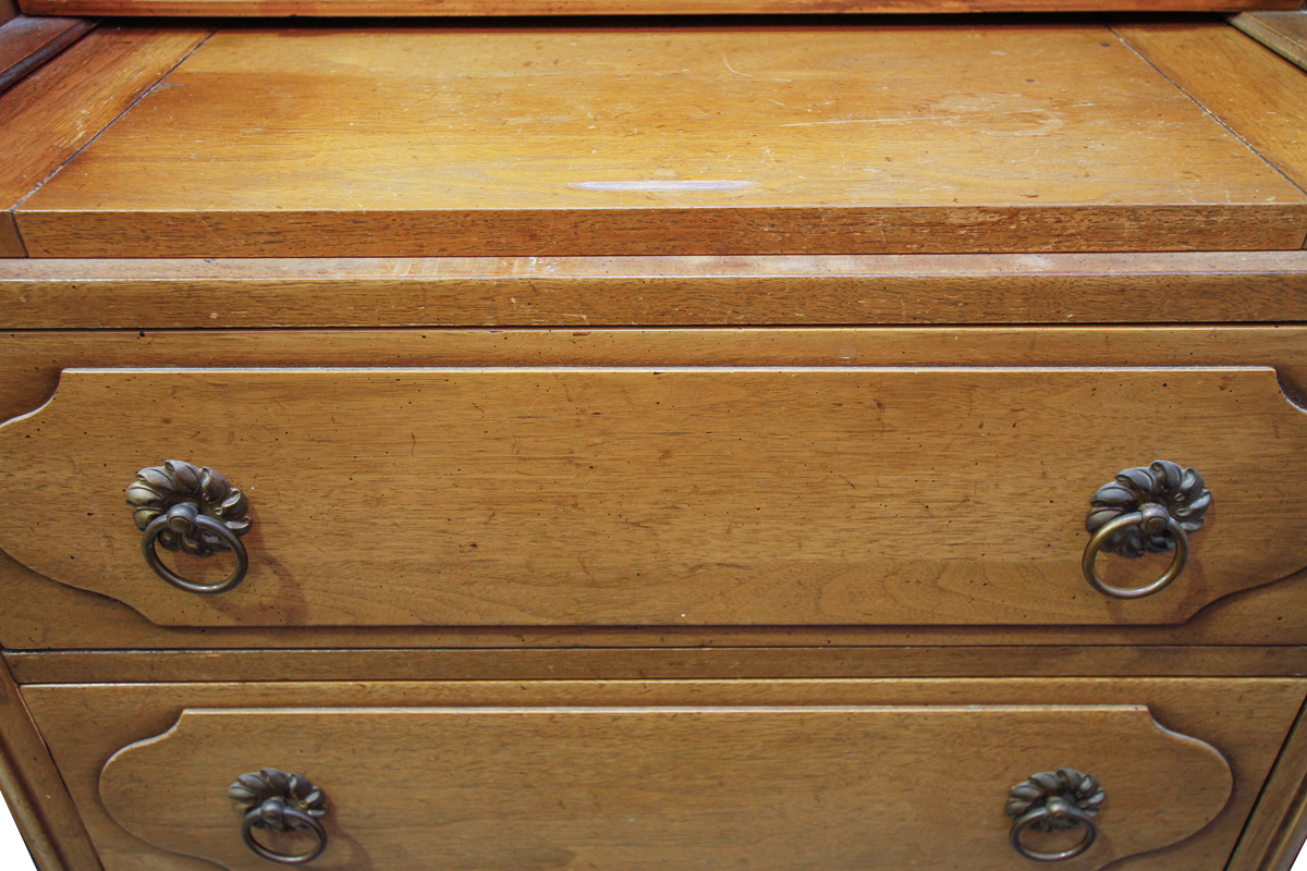 Vintage Directoire Style Secretary Chest by Davis Cabinet Company