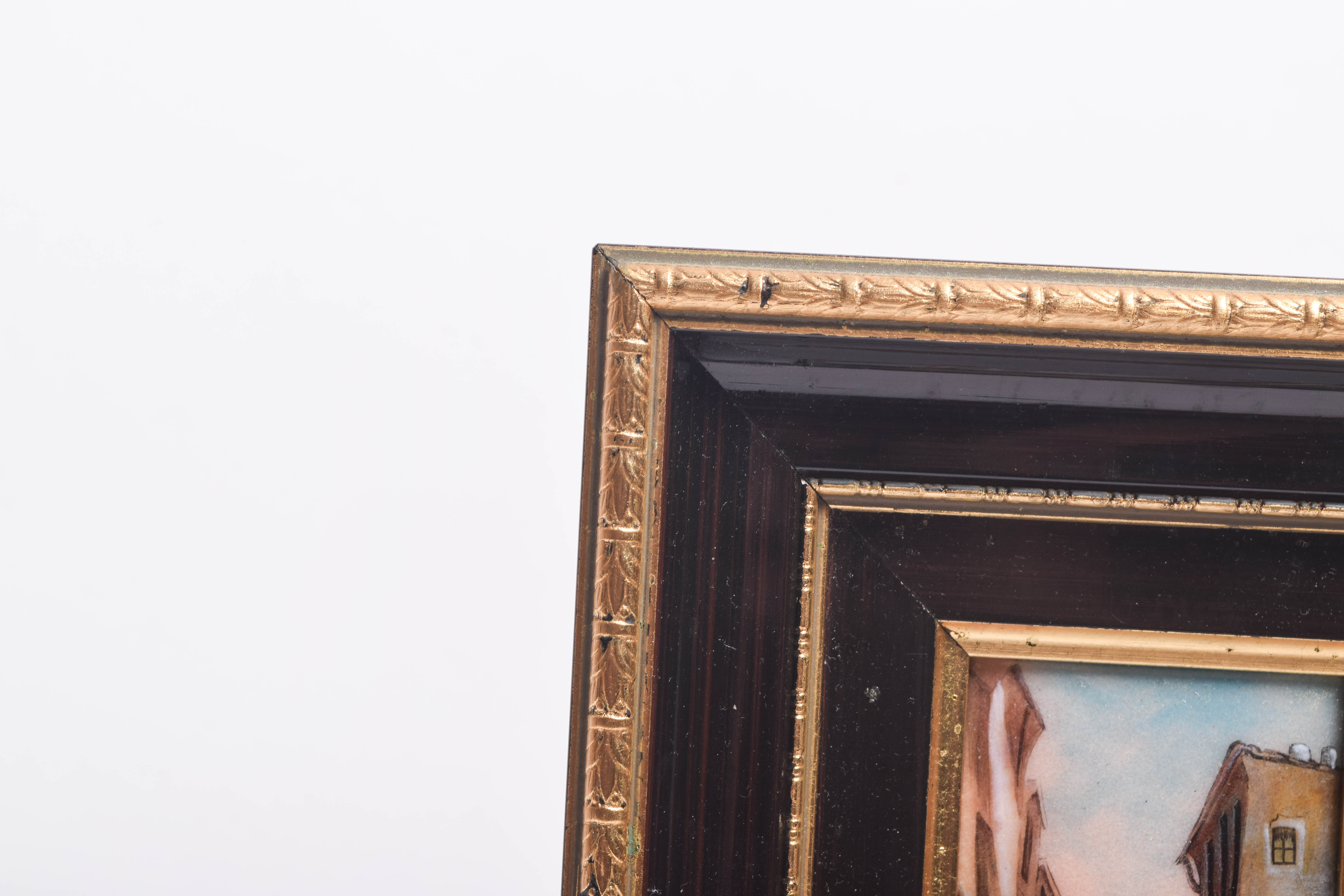 Collection of Vintage Limoge Hand Painted Porcelain Tiles