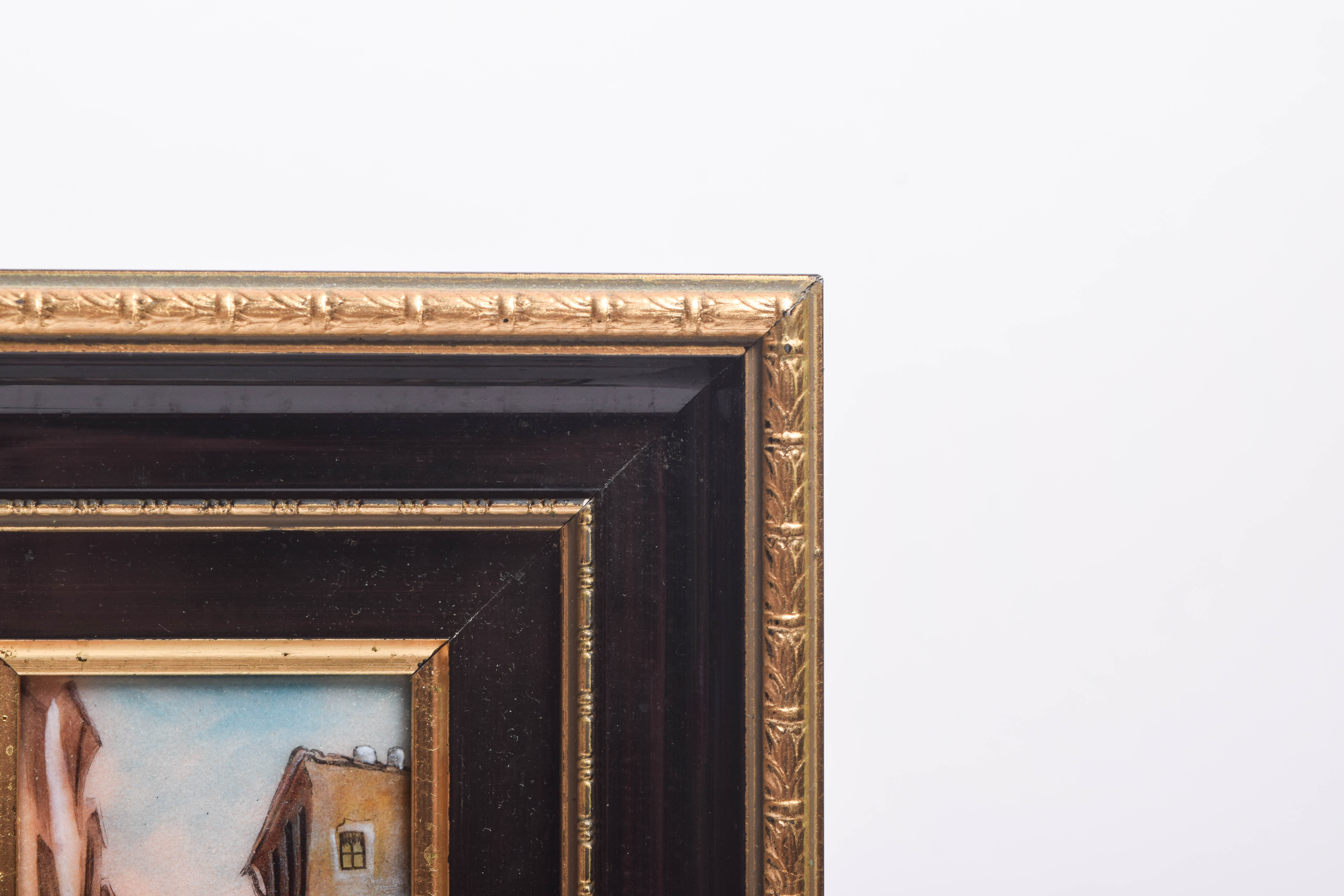 Collection of Vintage Limoge Hand Painted Porcelain Tiles