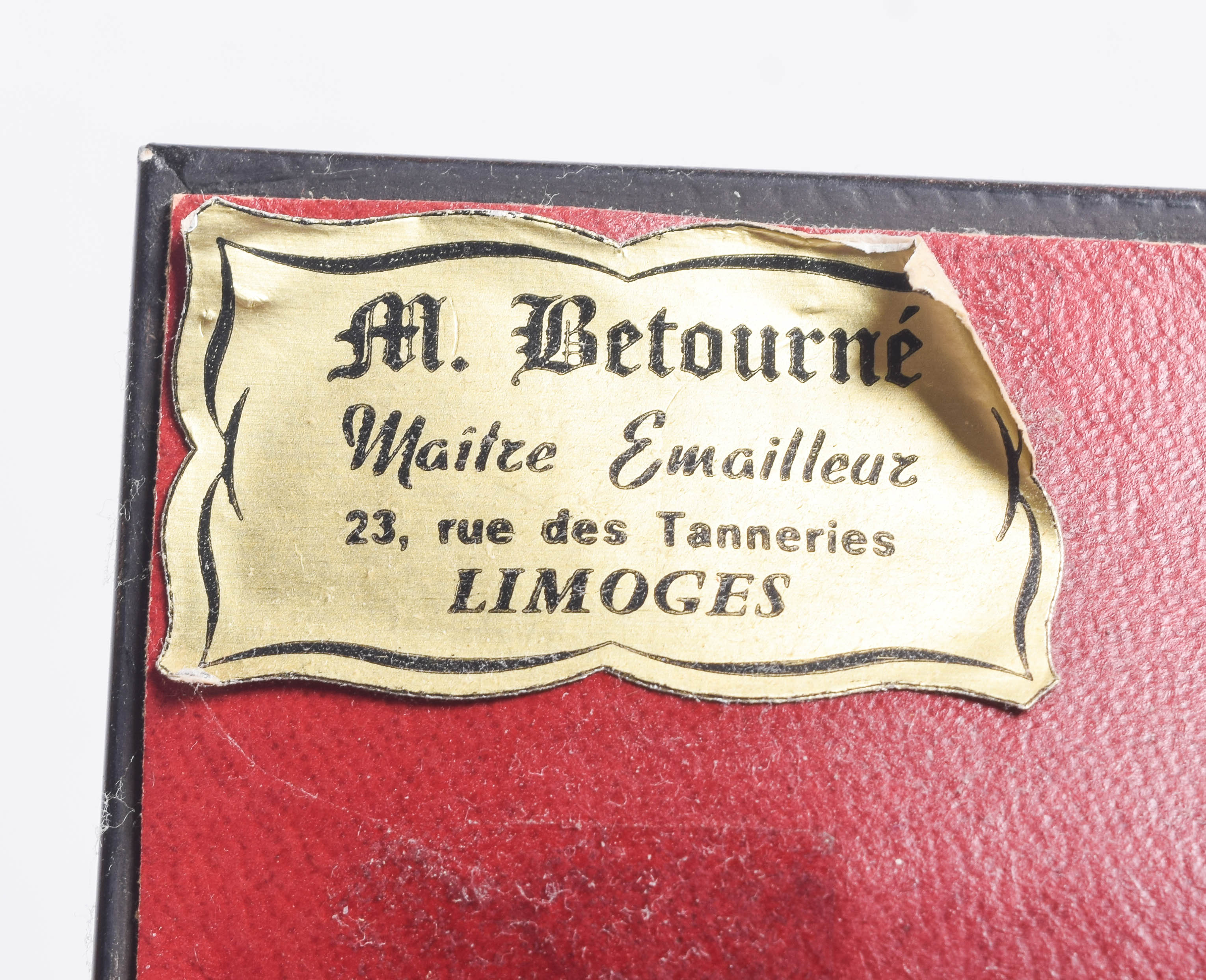 Collection of Vintage Limoge Hand Painted Porcelain Tiles