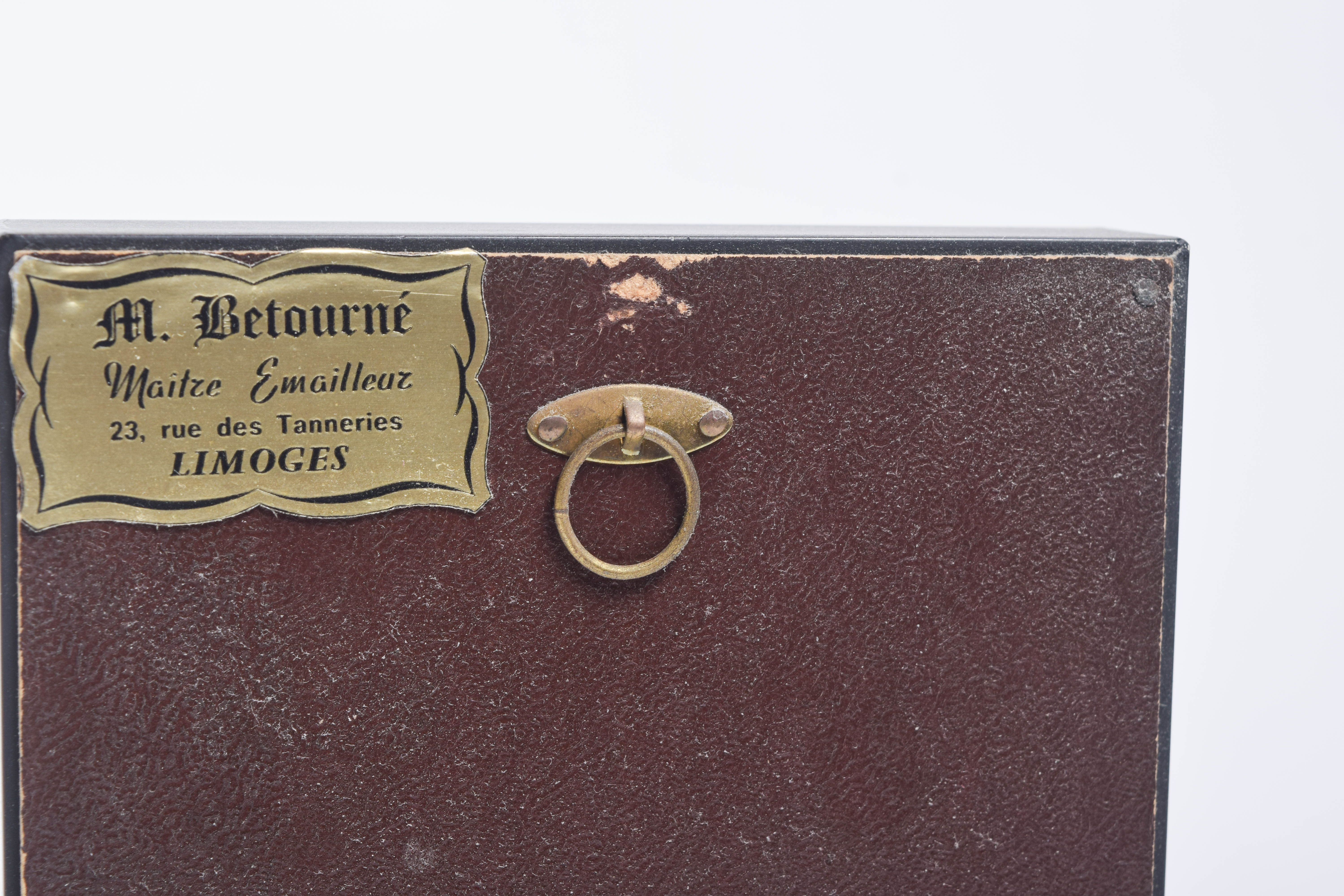 Collection of Vintage Limoge Hand Painted Porcelain Tiles