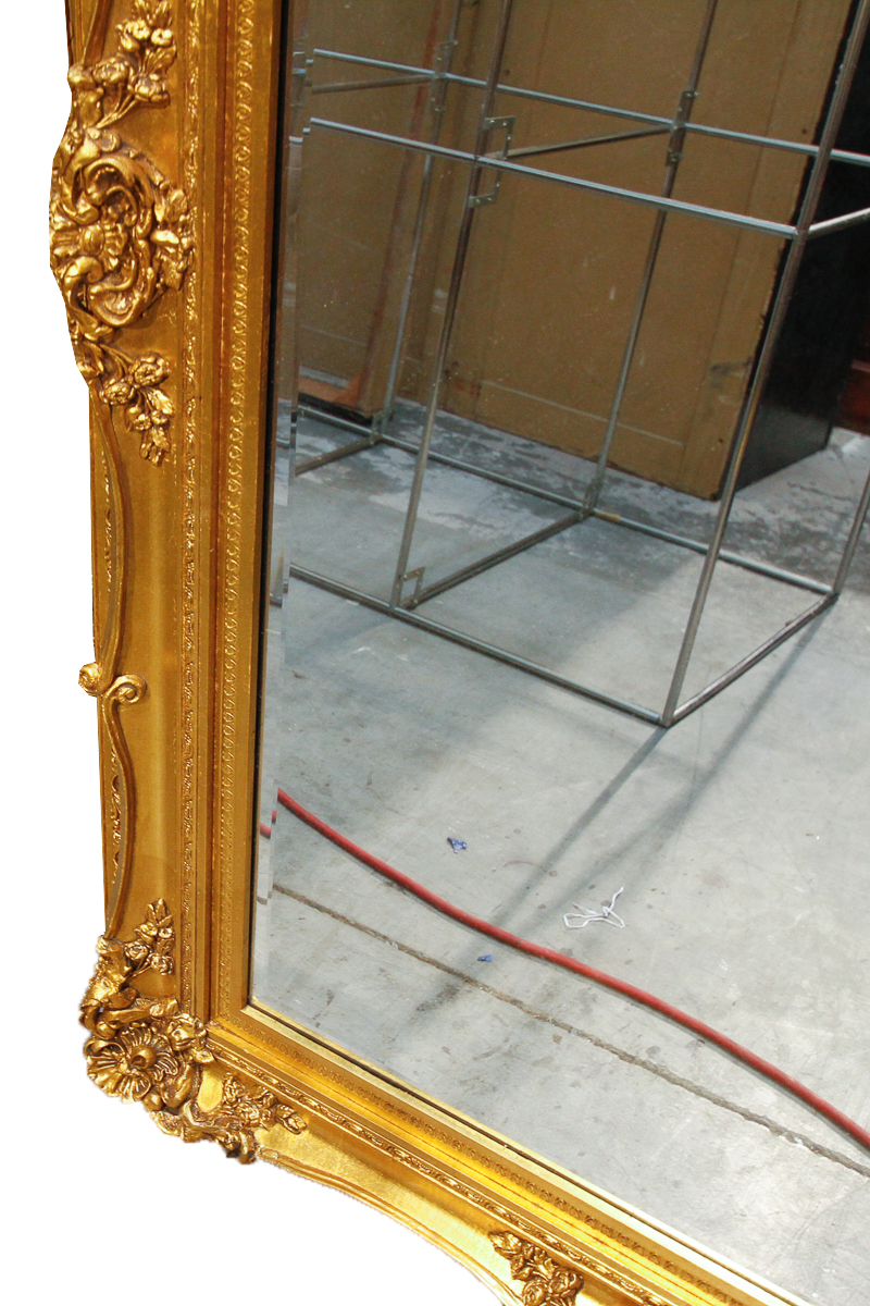 Gold Tone Wall Mirror